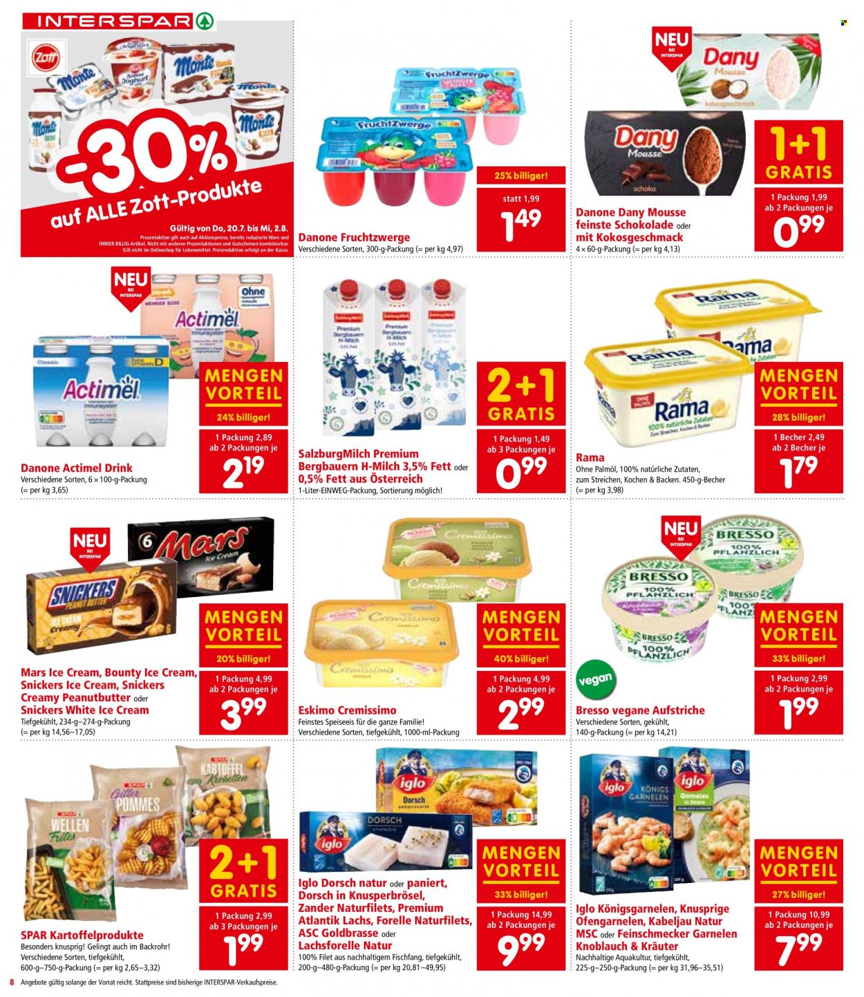 Angebote INTERSPAR - 20.7.2023 - 2.8.2023. Seite 8