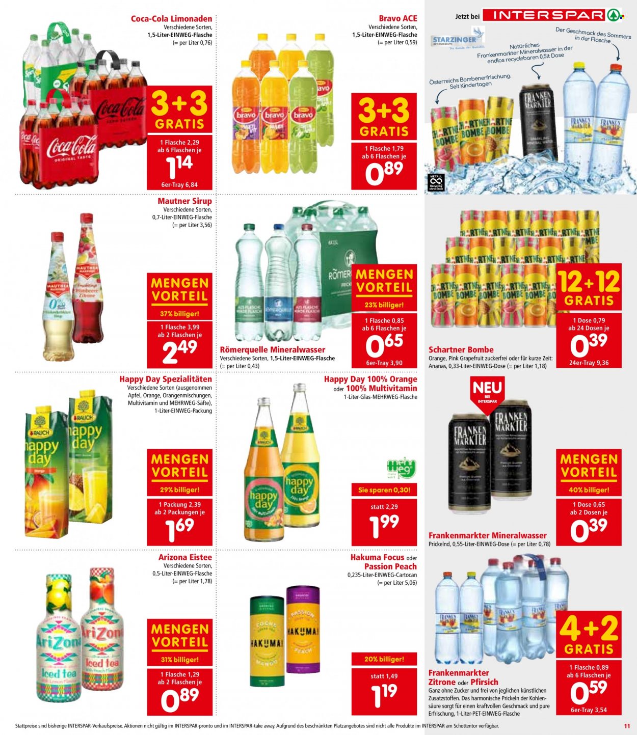 Angebote INTERSPAR - 20.7.2023 - 2.8.2023. Seite 11