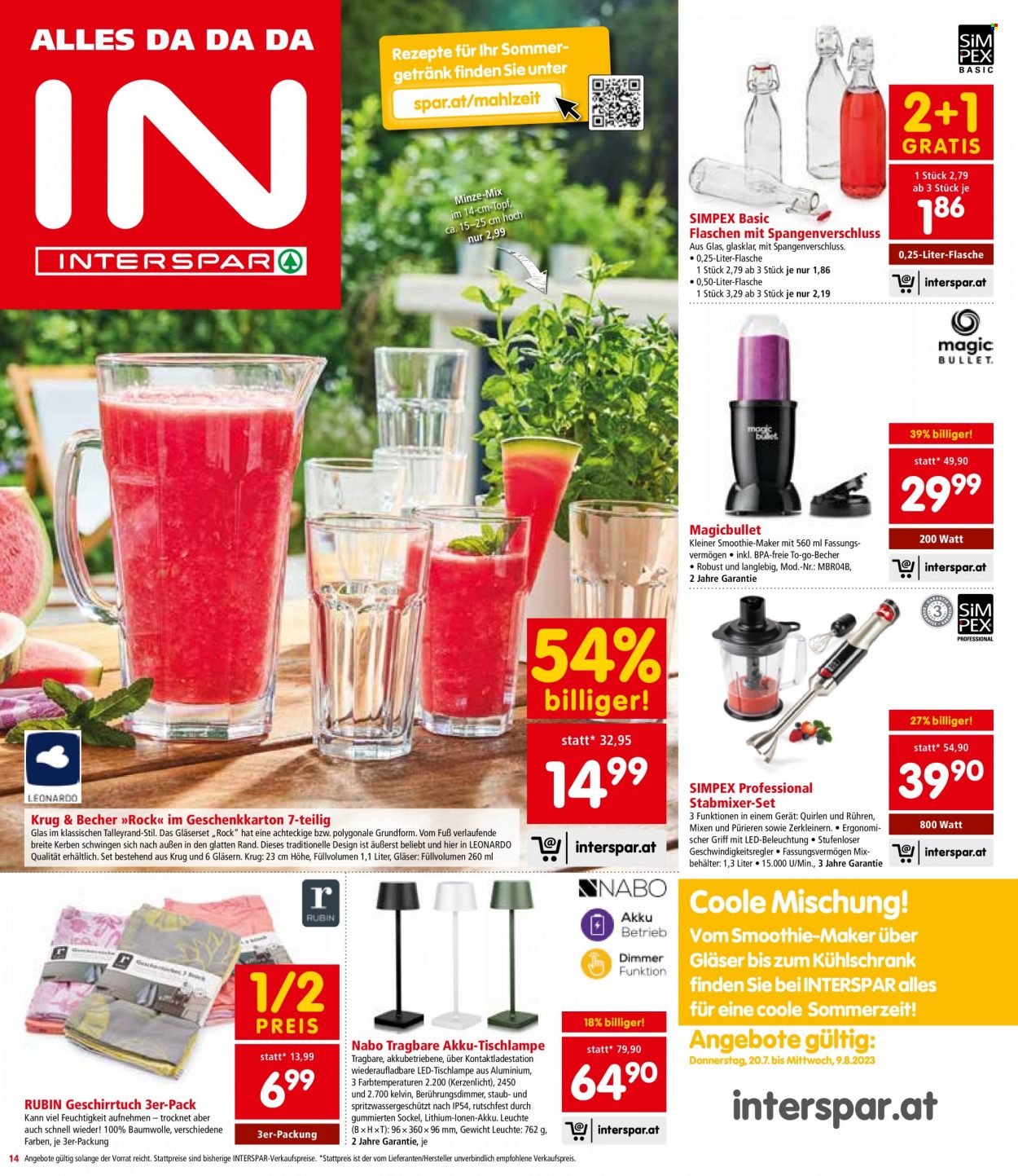 Angebote INTERSPAR - 20.7.2023 - 2.8.2023. Seite 14