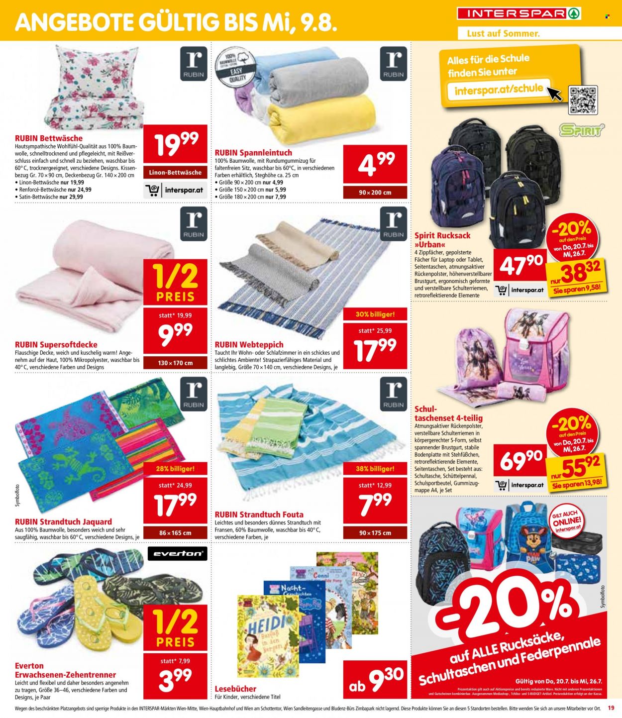 Angebote INTERSPAR - 20.7.2023 - 2.8.2023. Seite 19