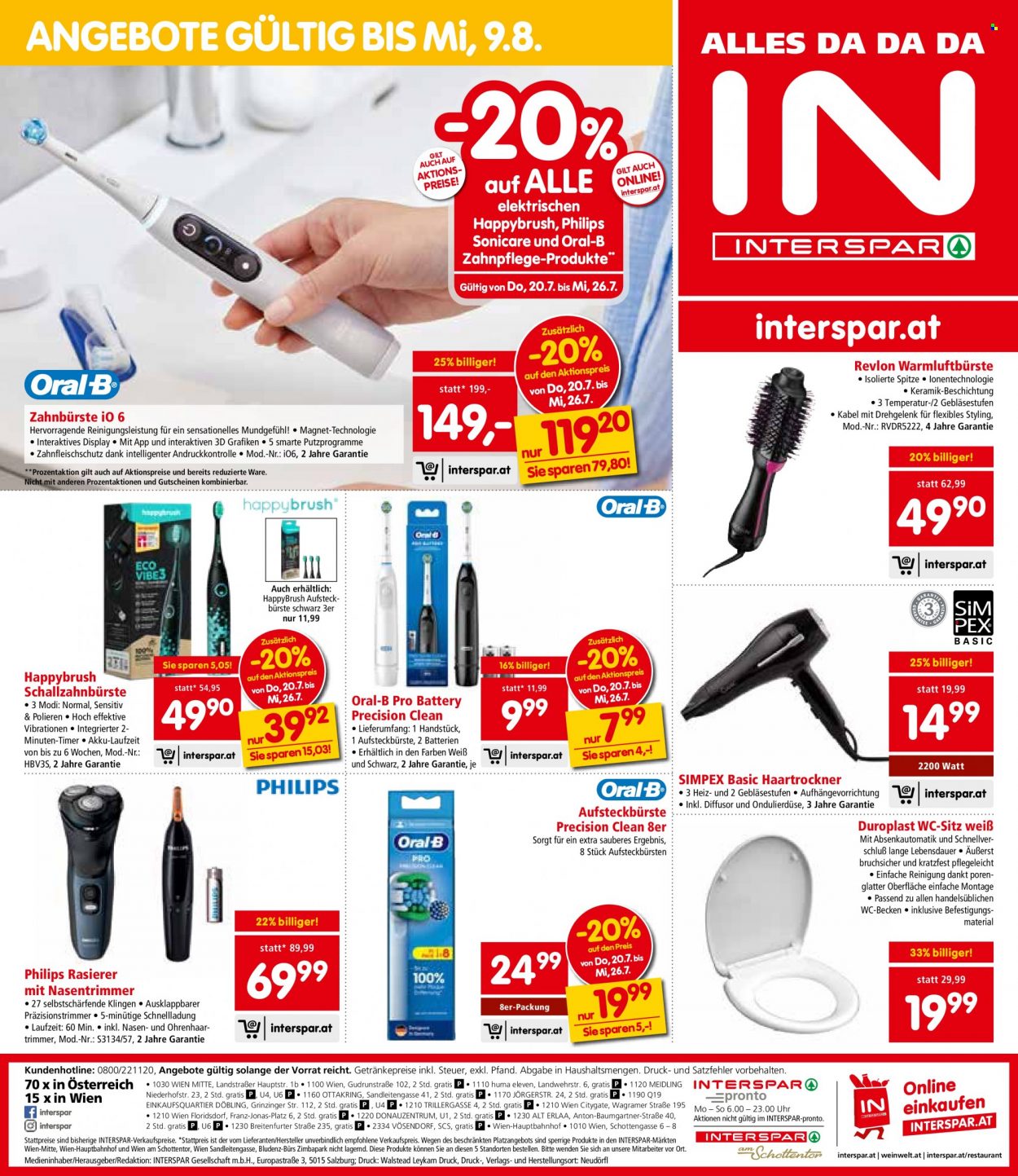 Angebote INTERSPAR - 20.7.2023 - 2.8.2023. Seite 20