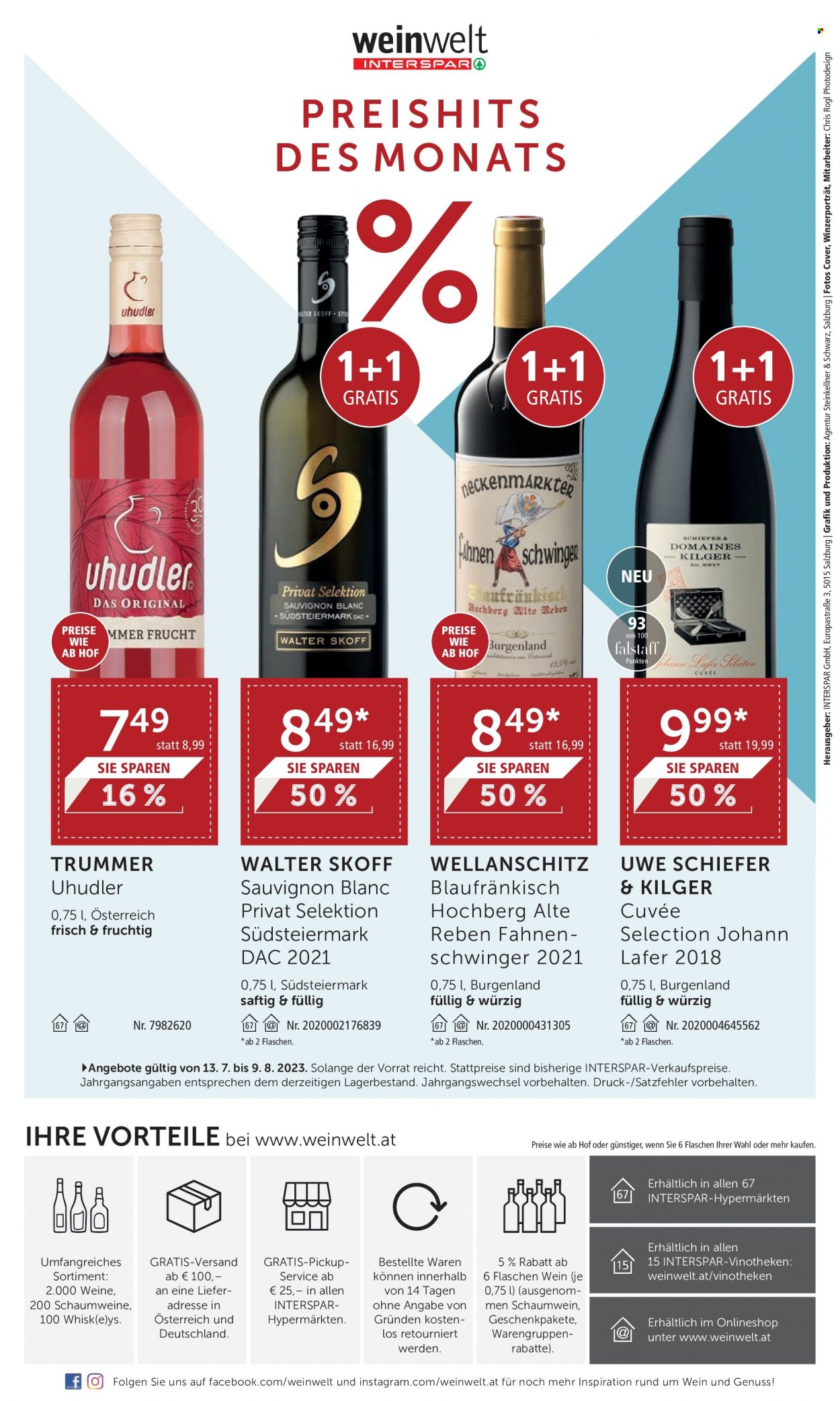 Angebote INTERSPAR - 11.7.2023 - 9.8.2023. Seite 24