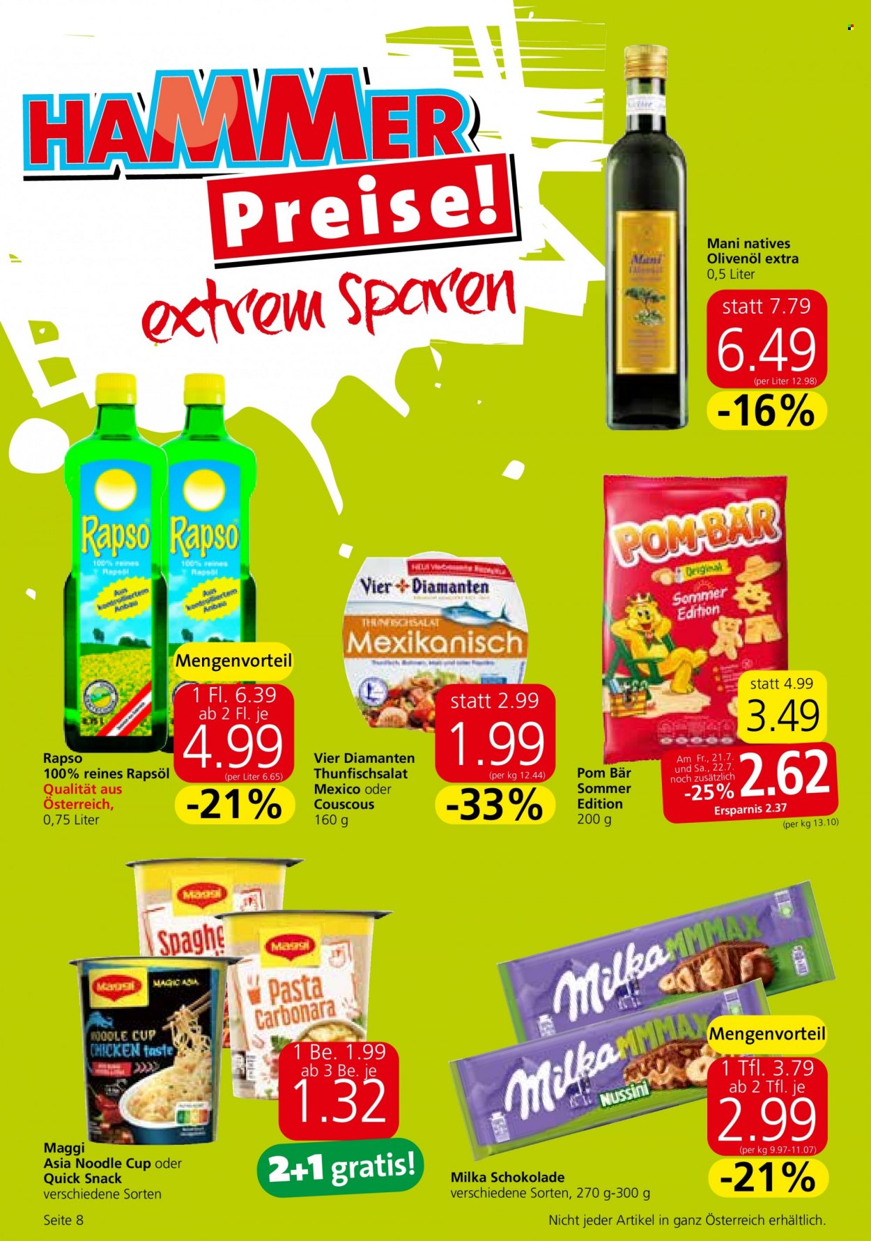 Angebote EUROSPAR - 20.7.2023 - 2.8.2023. Seite 8