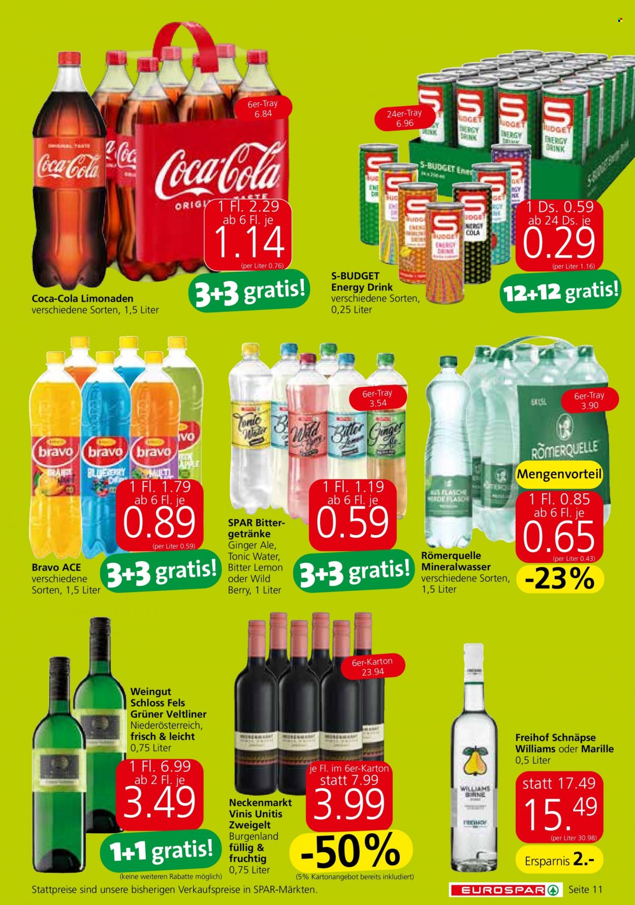 Angebote EUROSPAR - 20.7.2023 - 2.8.2023. Seite 11