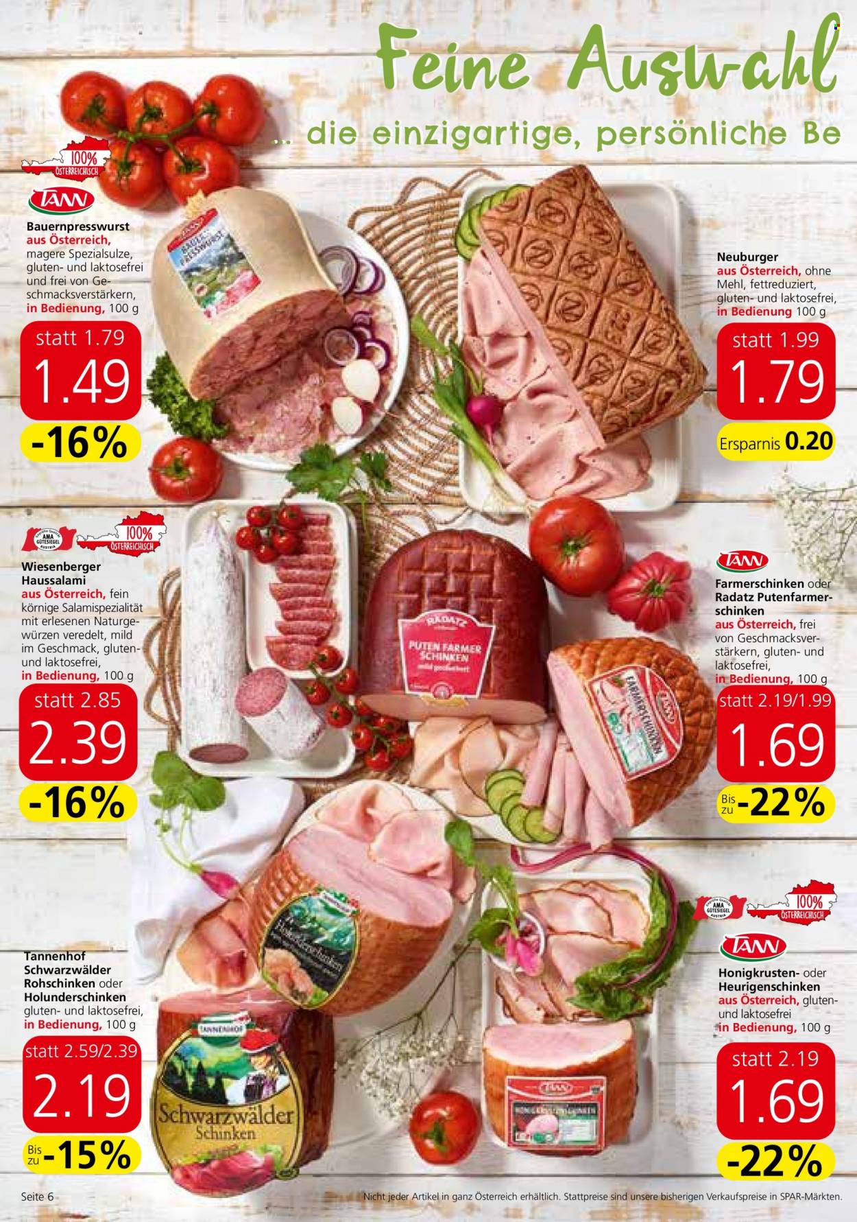 Angebote INTERSPAR - 20.7.2023 - 2.8.2023. Seite 6