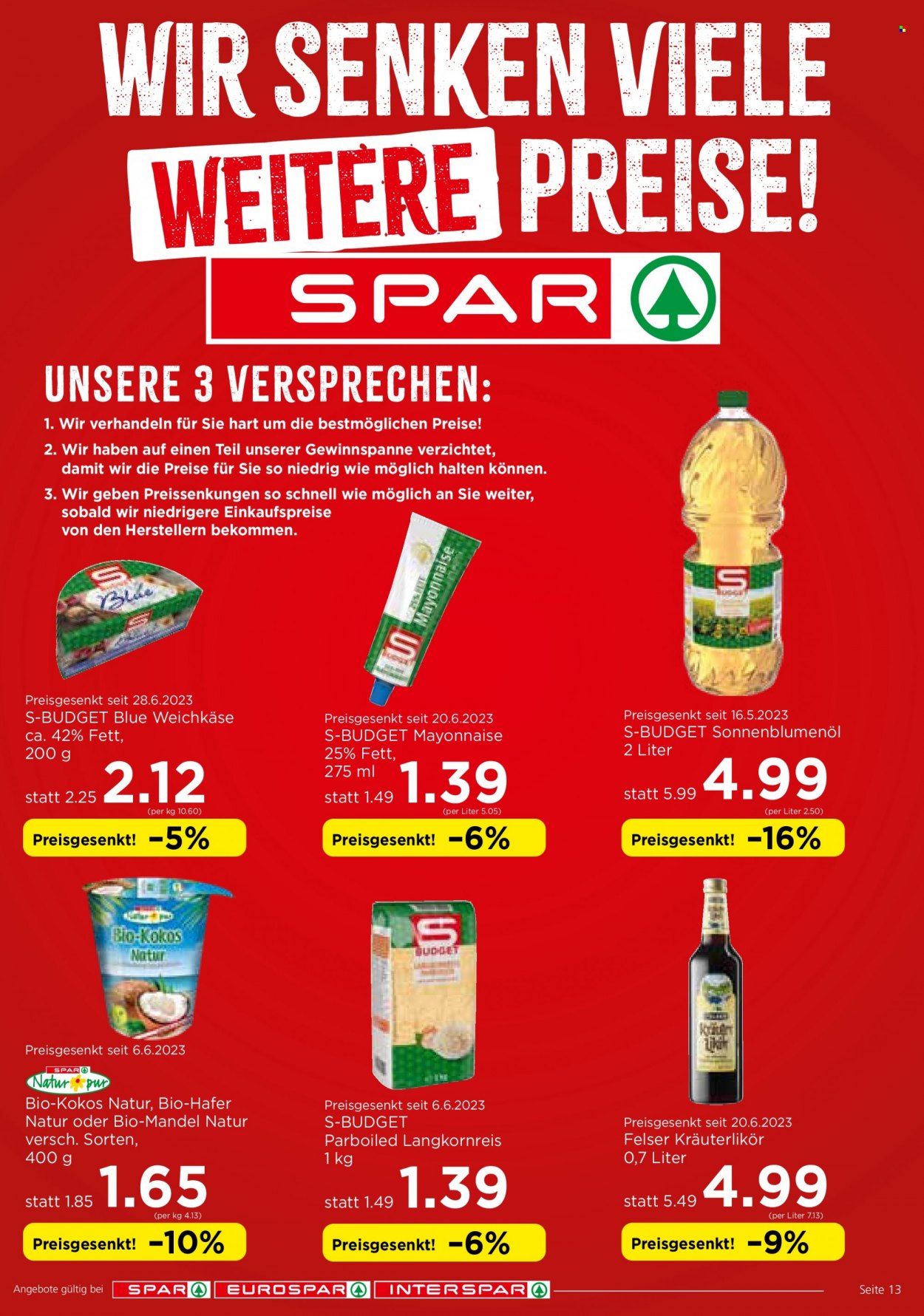 Angebote INTERSPAR - 20.7.2023 - 2.8.2023. Seite 13