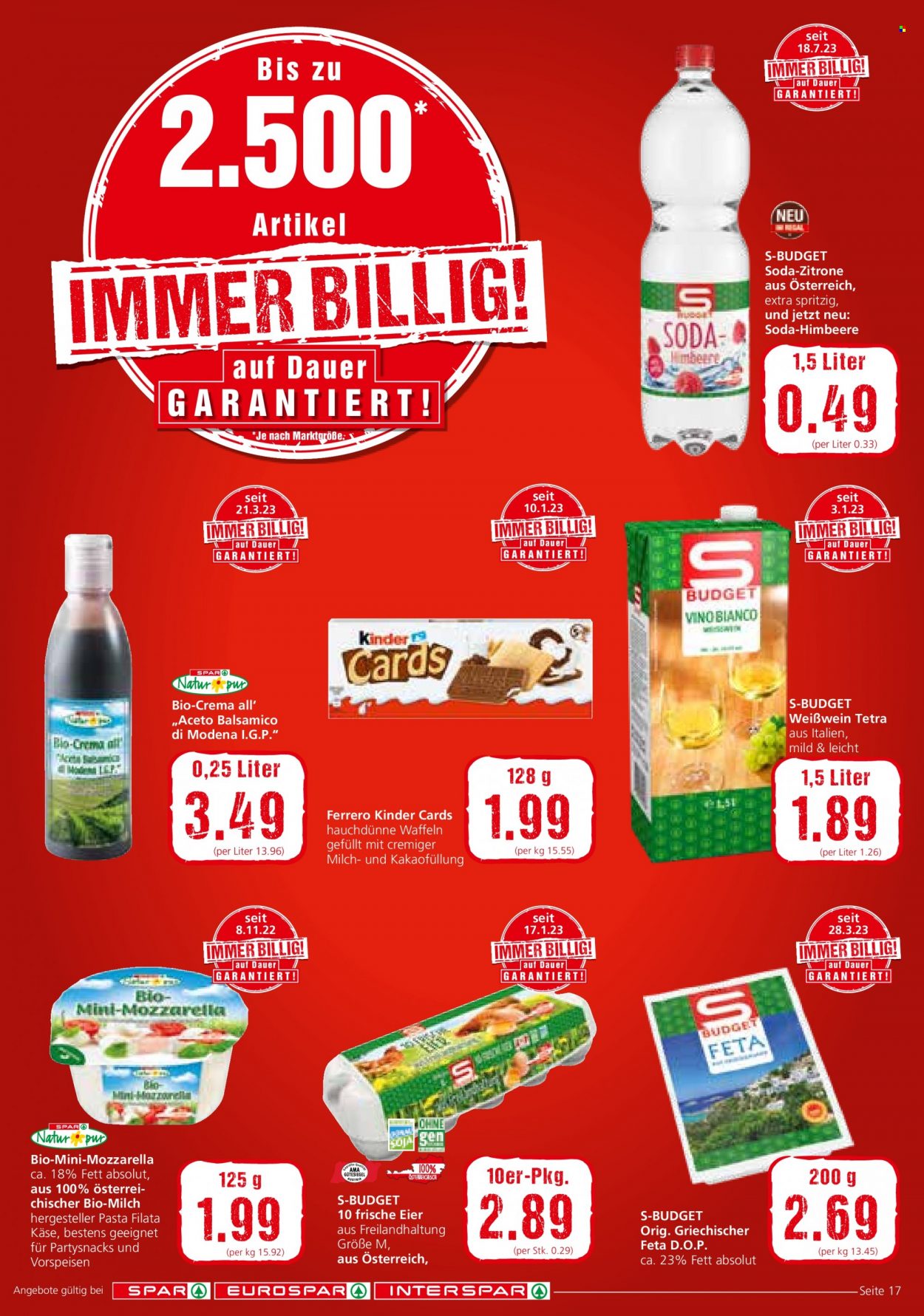 Angebote INTERSPAR - 20.7.2023 - 2.8.2023. Seite 17