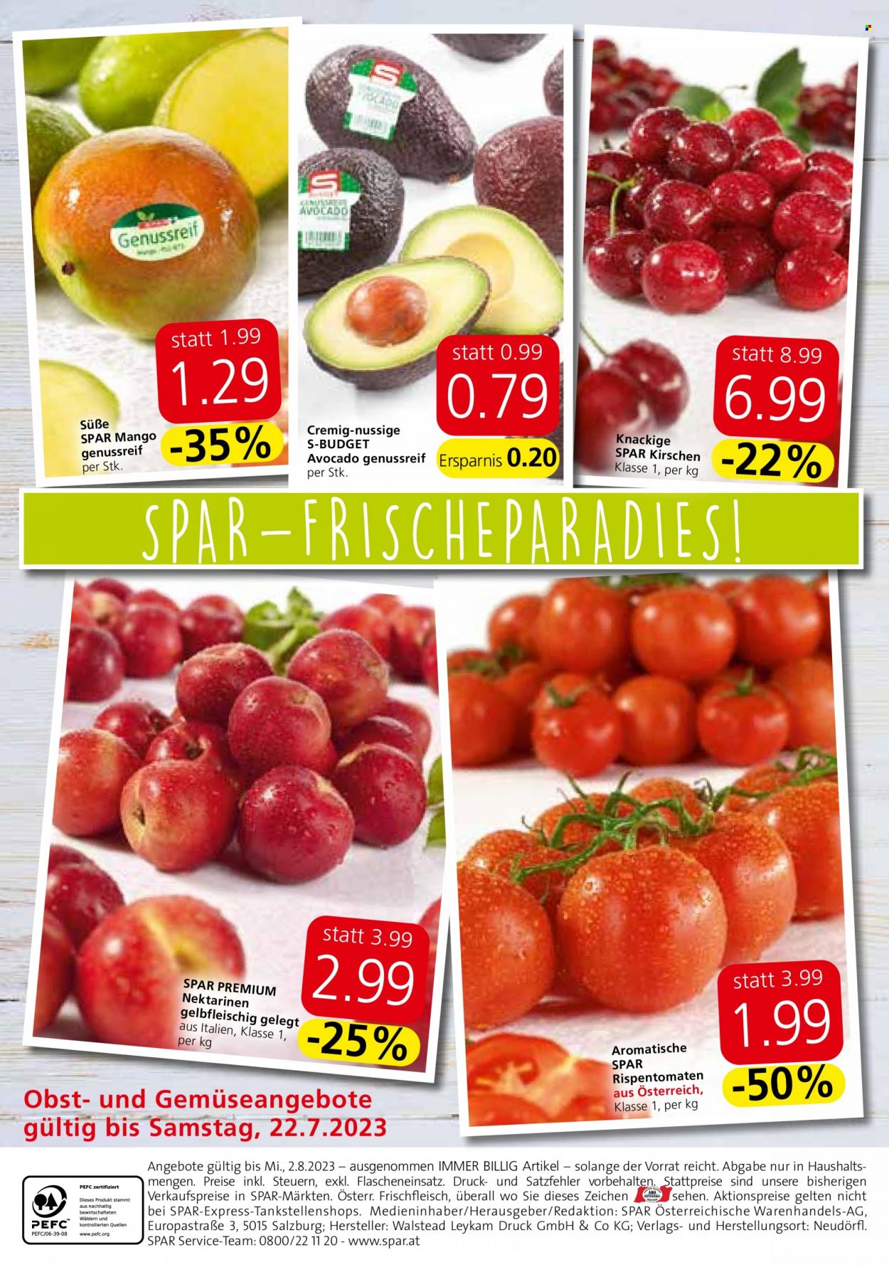 Angebote INTERSPAR - 20.7.2023 - 2.8.2023. Seite 20