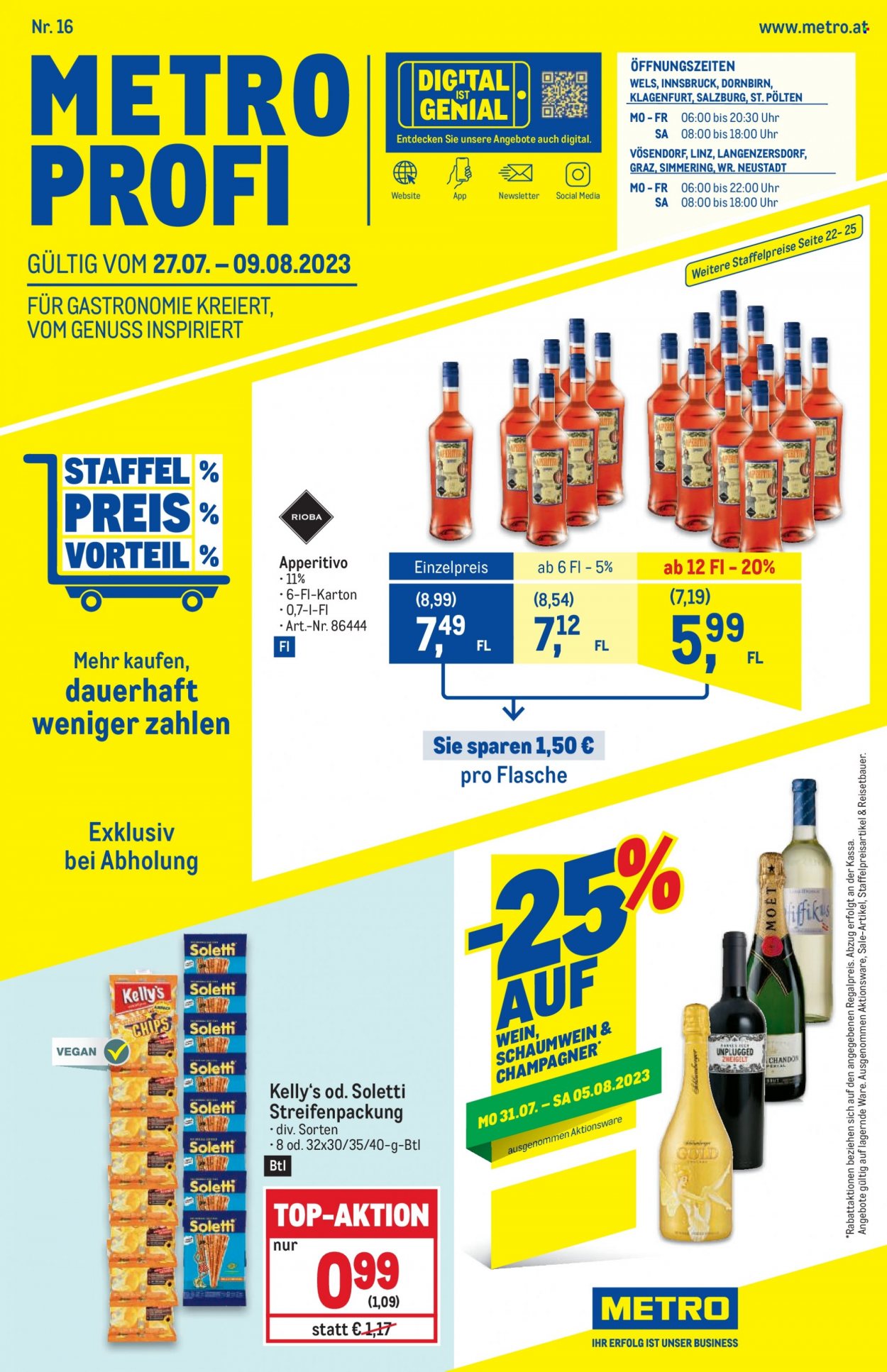 Angebote Metro - 27.7.2023 - 9.8.2023. Seite 1