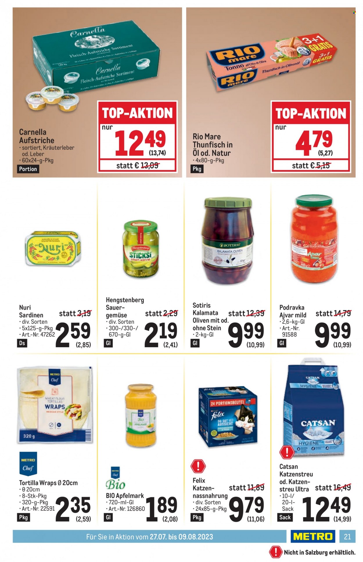 Angebote Metro - 27.7.2023 - 9.8.2023. Seite 21