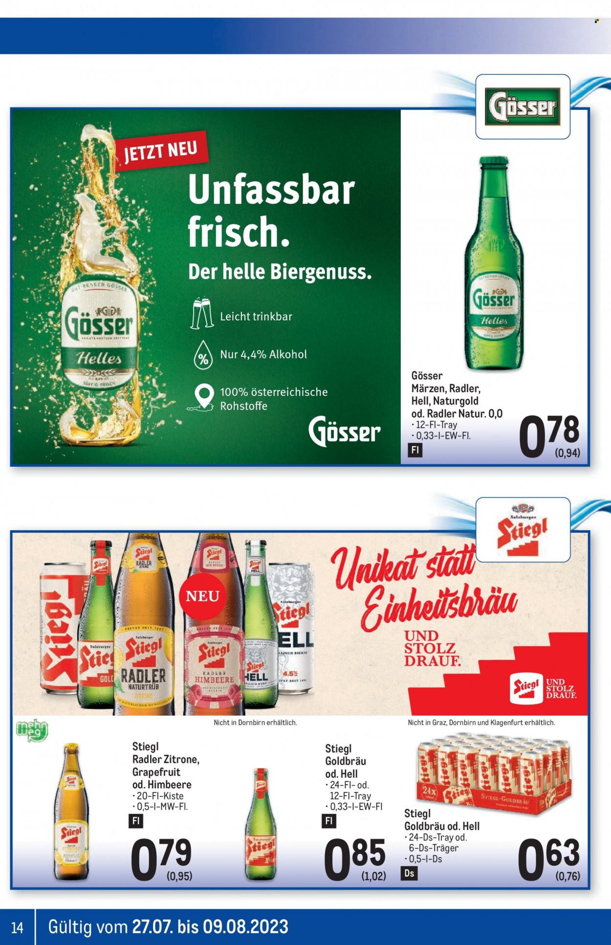 Angebote Metro - 27.7.2023 - 9.8.2023. Seite 14