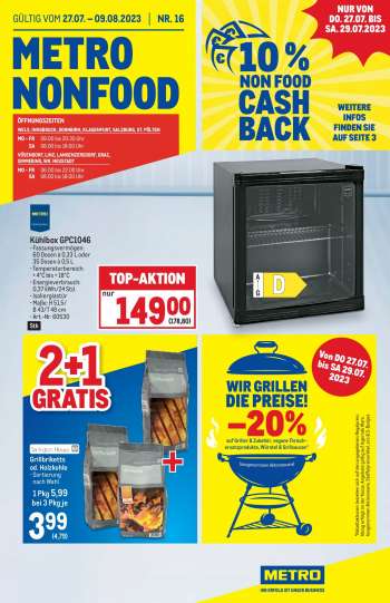 Angebote Metro - 27.7.2023 - 9.8.2023.