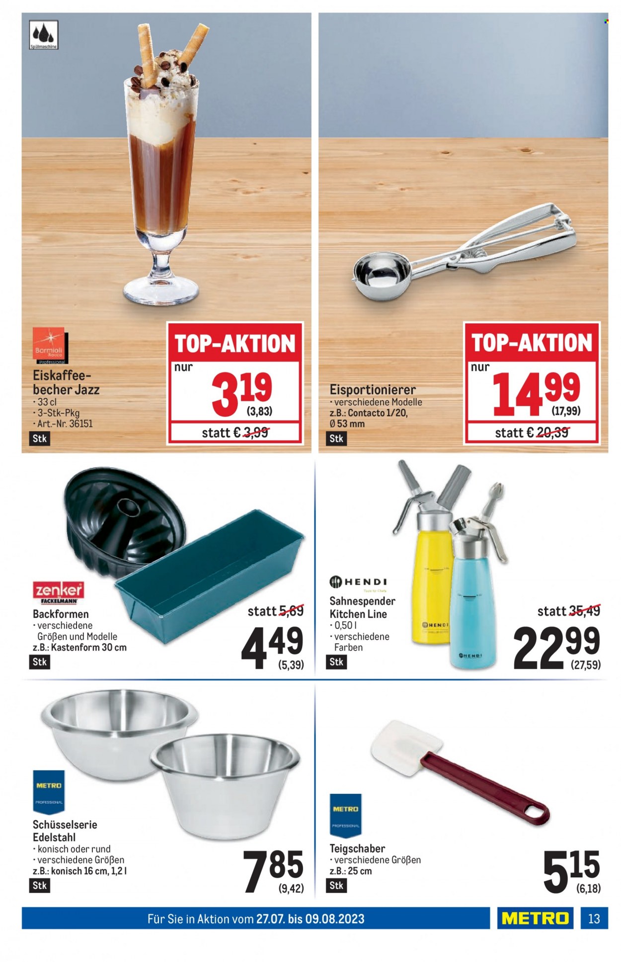 Angebote Metro - 27.7.2023 - 9.8.2023. Seite 13