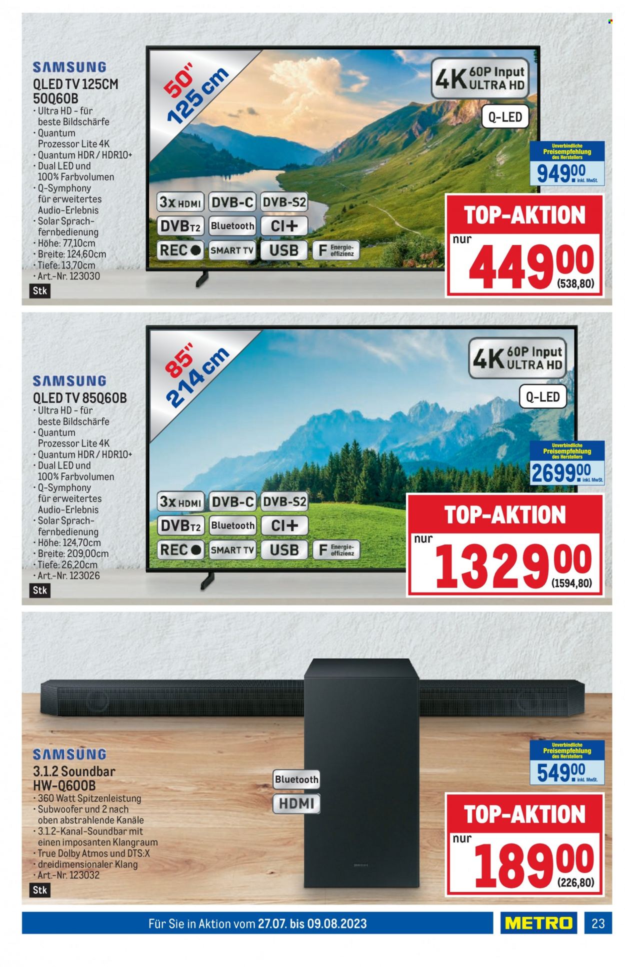 Angebote Metro - 27.7.2023 - 9.8.2023. Seite 23