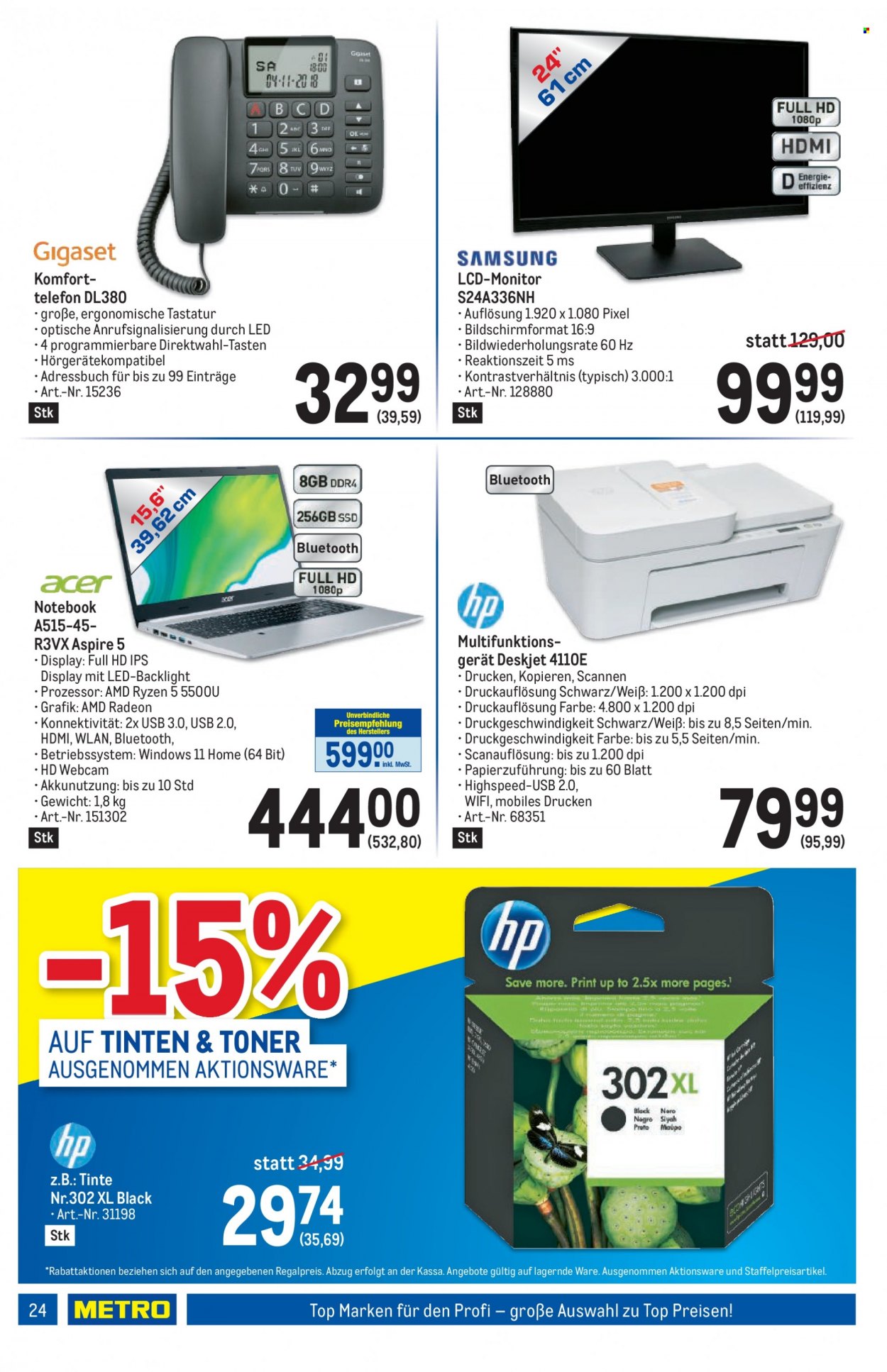 Angebote Metro - 27.7.2023 - 9.8.2023. Seite 24