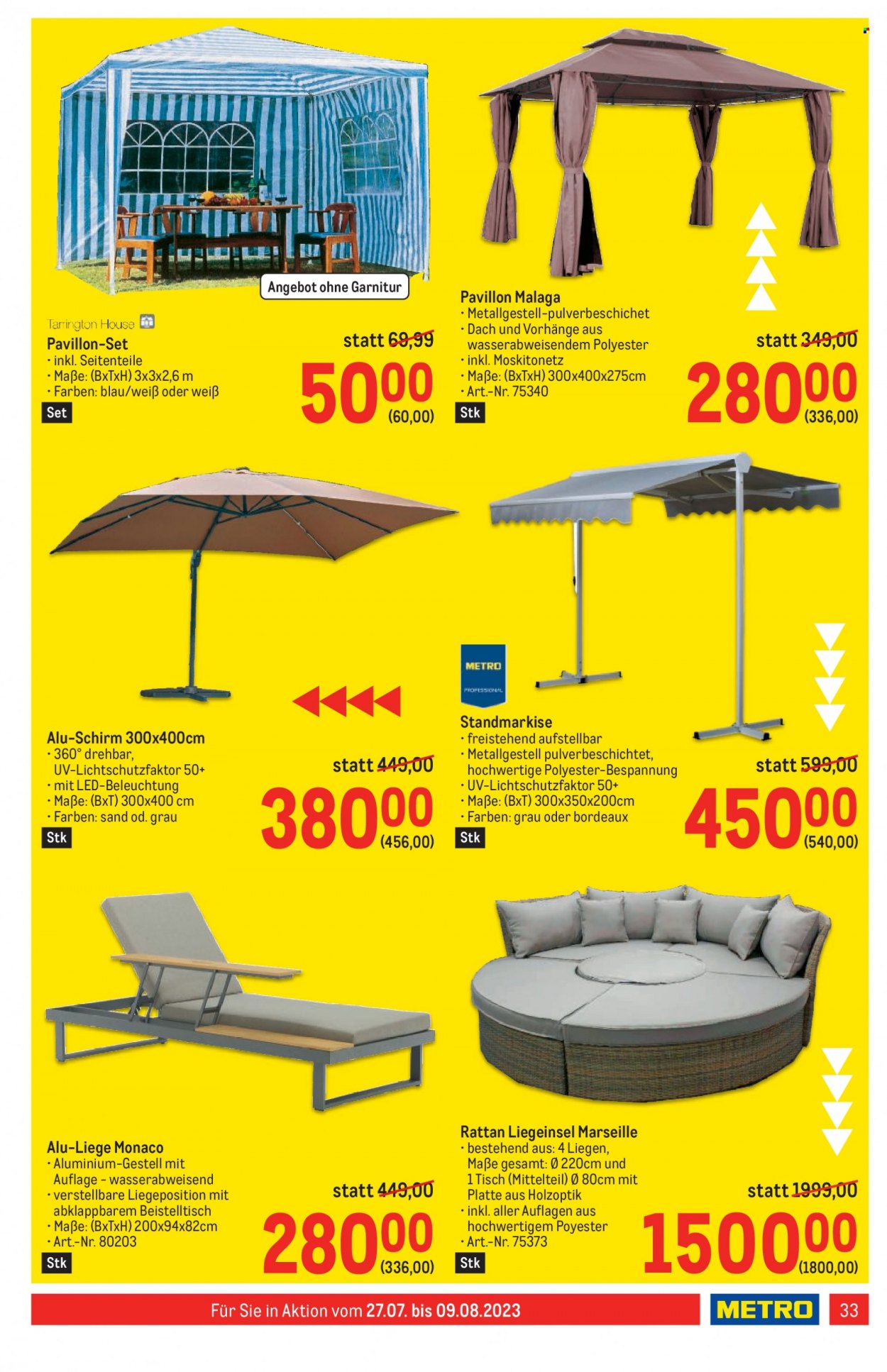 Angebote Metro - 27.7.2023 - 9.8.2023. Seite 33