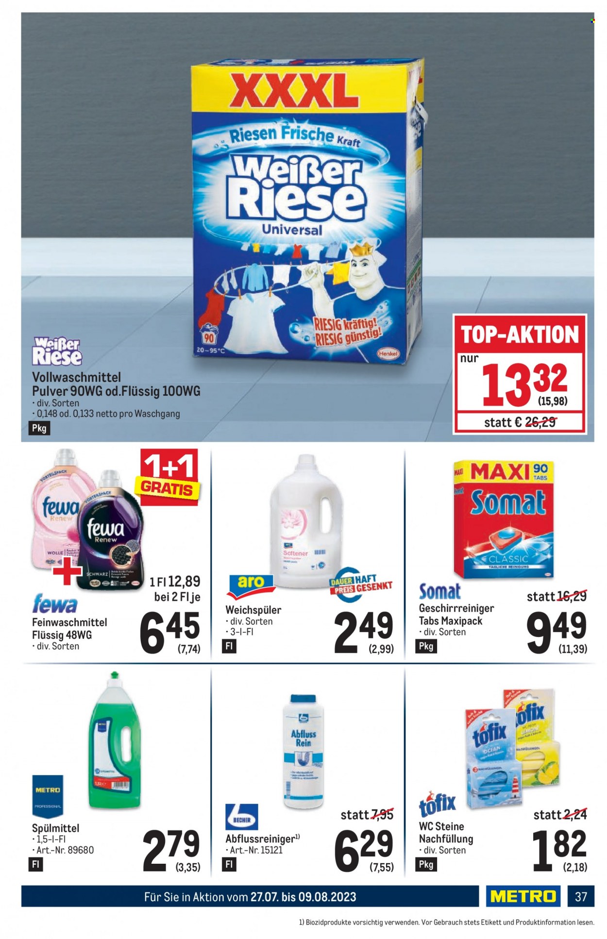 Angebote Metro - 27.7.2023 - 9.8.2023. Seite 37