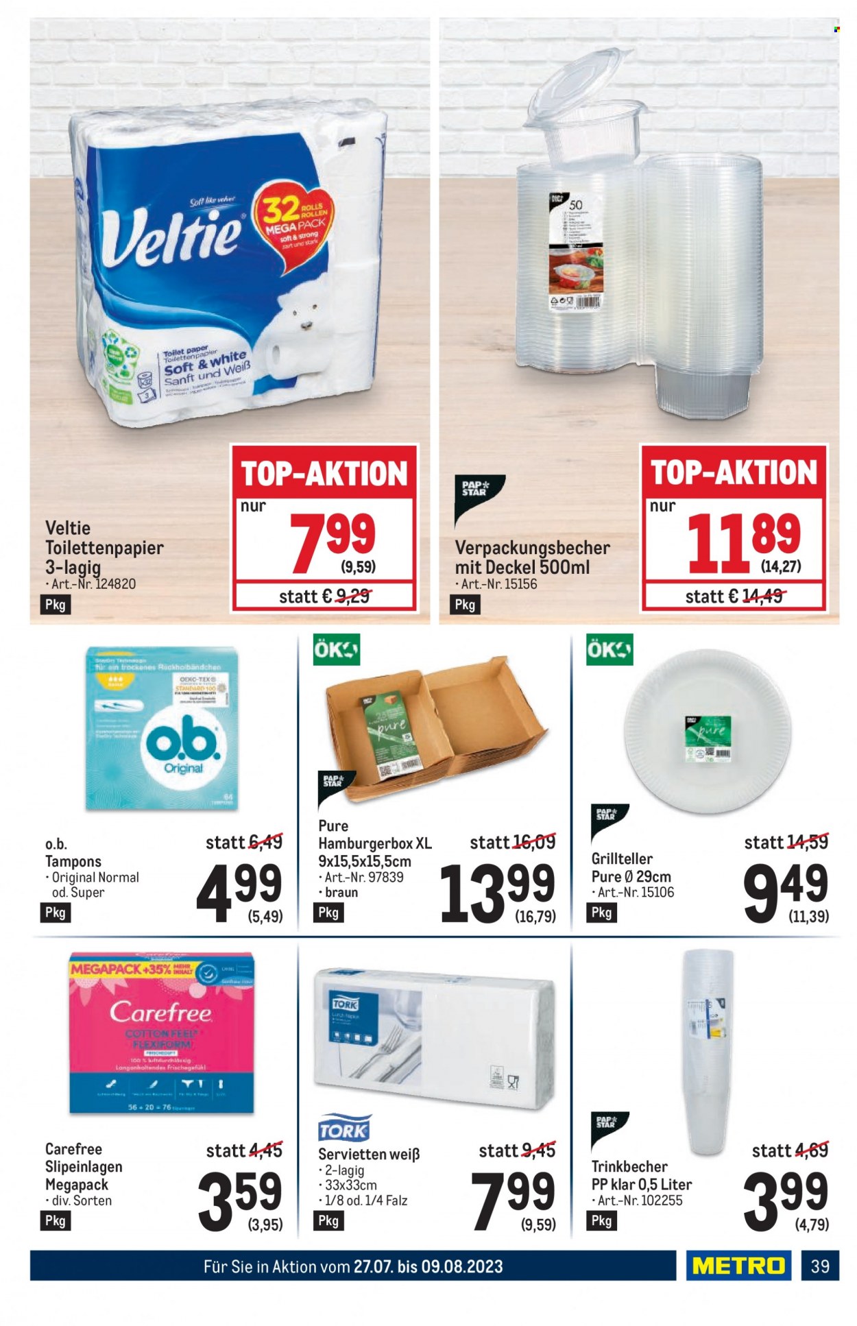 Angebote Metro - 27.7.2023 - 9.8.2023. Seite 39