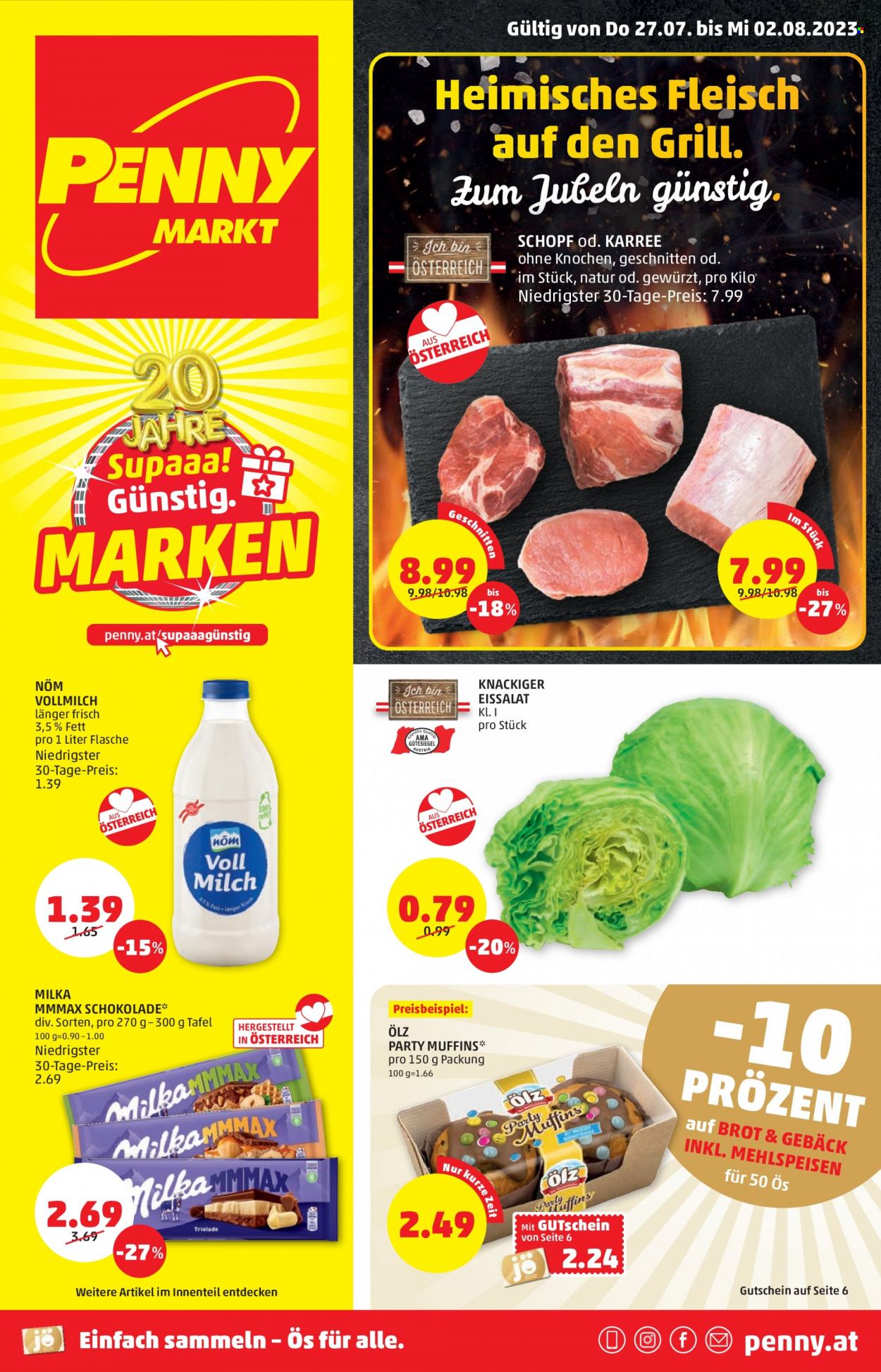 Angebote Penny - 27.7.2023 - 2.8.2023. Seite 1