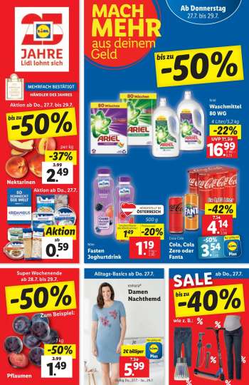 Angebote Lidl - 27.7.2023 - 2.8.2023.