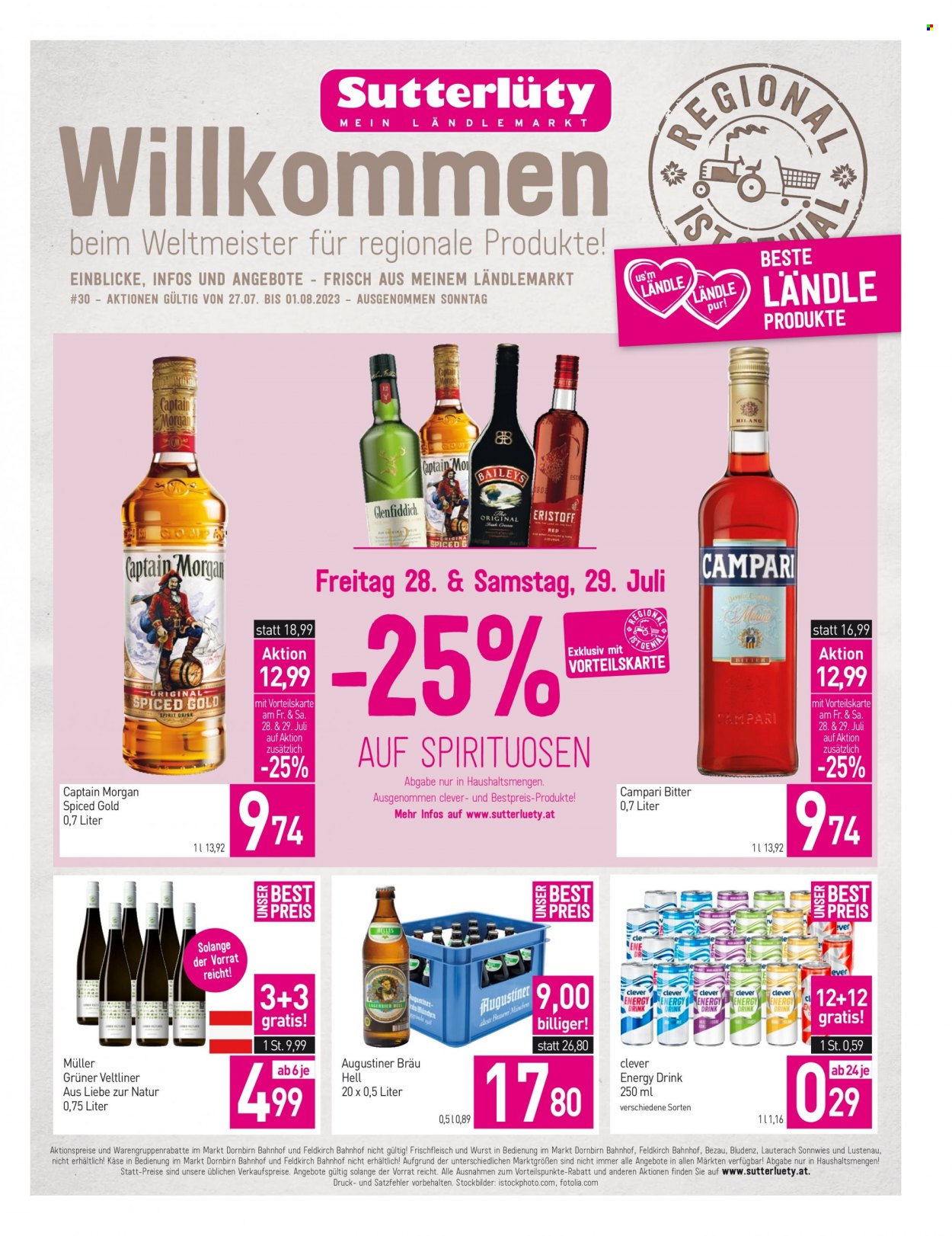 Angebote Sutterlüty - 27.7.2023 - 1.8.2023. Seite 1