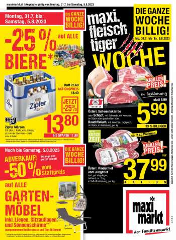 Angebote Maximarkt - 31.7.2023 - 5.8.2023.