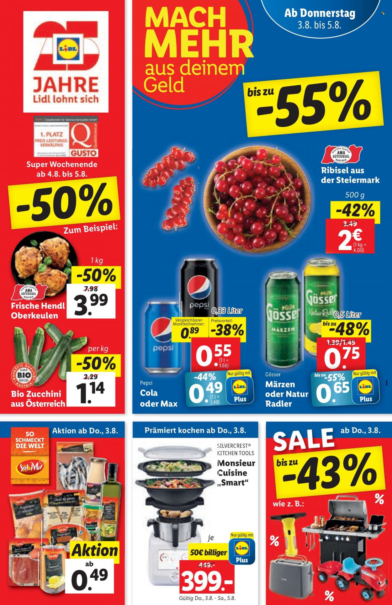 Angebote Lidl - 3.8.2023 - 9.8.2023. Seite 1