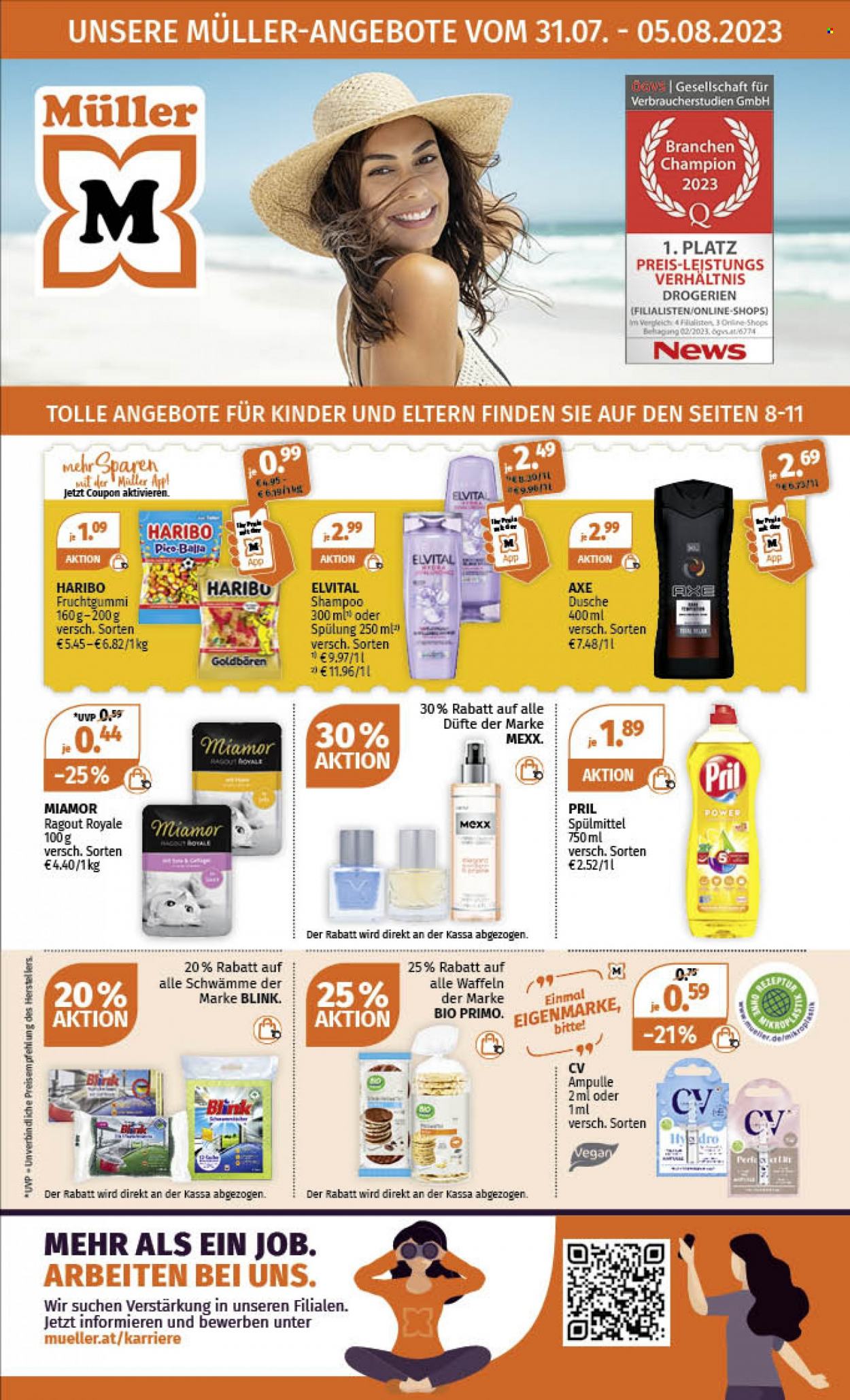 Angebote Müller - 31.7.2023 - 5.8.2023. Seite 1