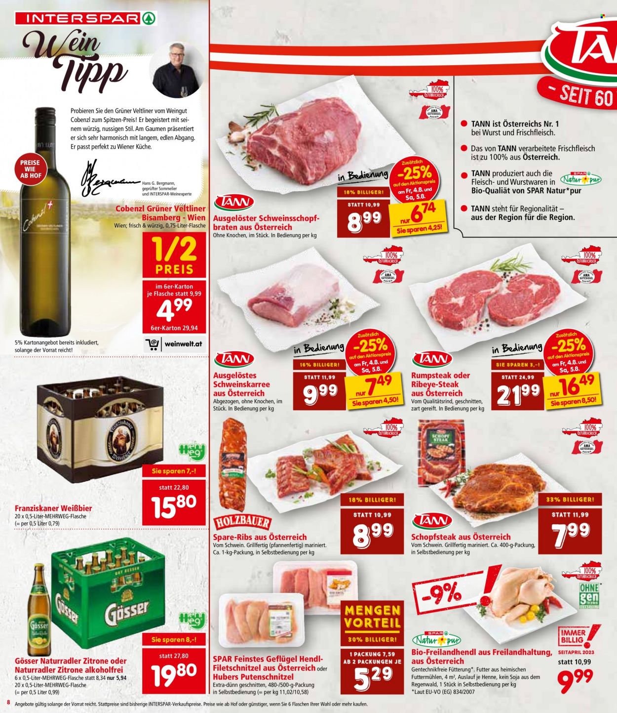 Angebote INTERSPAR - 3.8.2023 - 16.8.2023. Seite 8