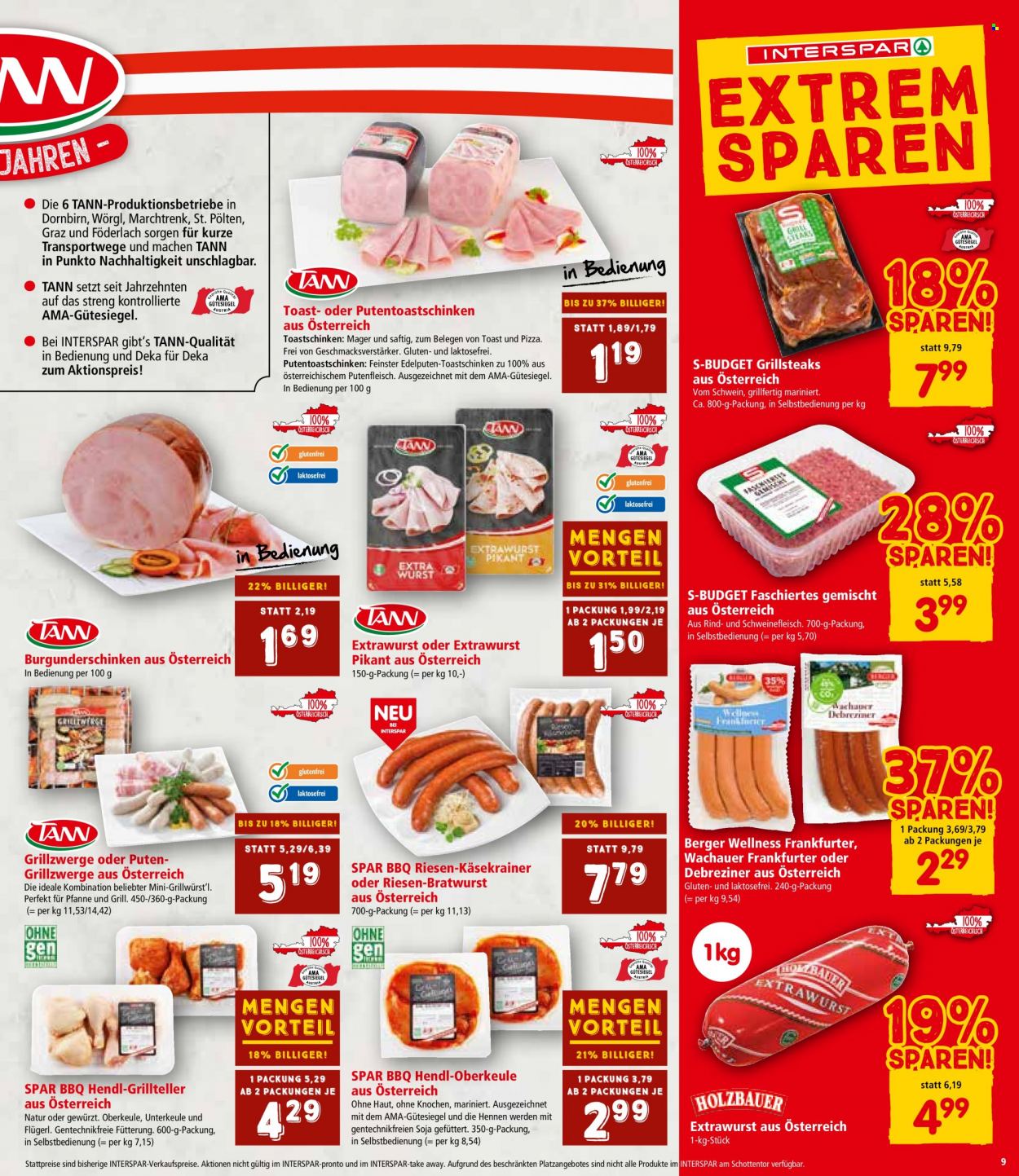Angebote INTERSPAR - 3.8.2023 - 16.8.2023. Seite 9