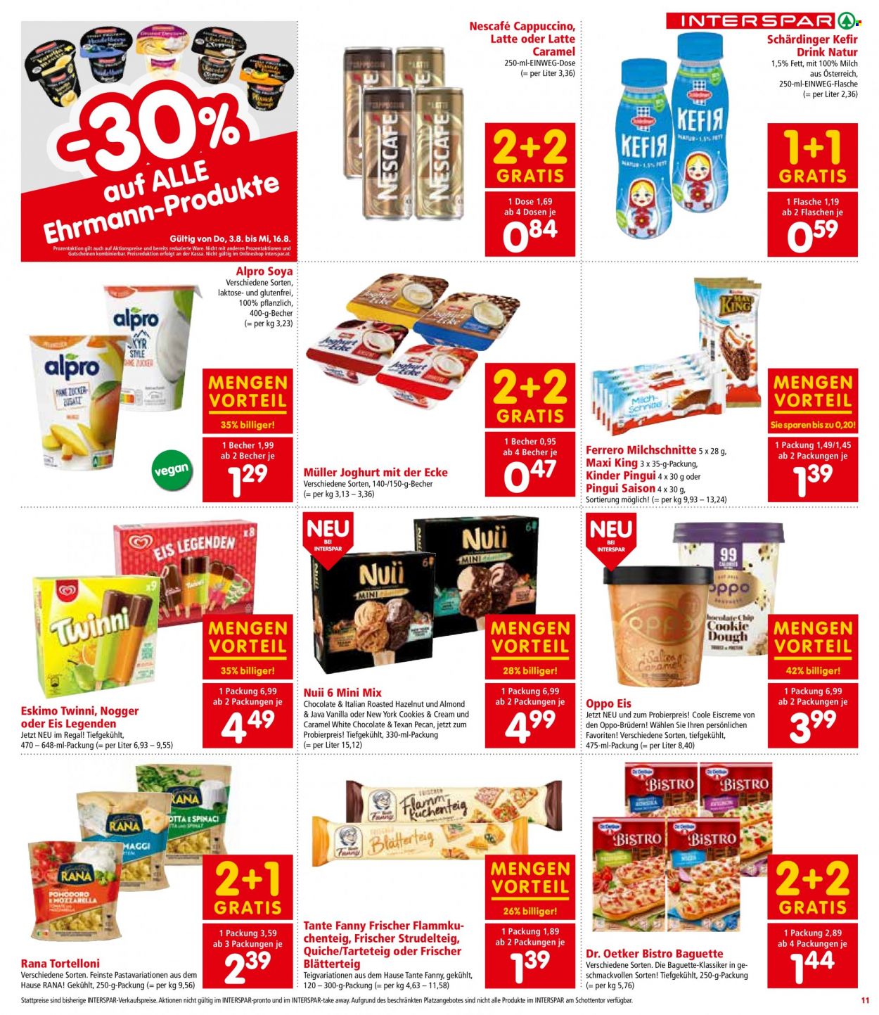 Angebote INTERSPAR - 3.8.2023 - 16.8.2023. Seite 11
