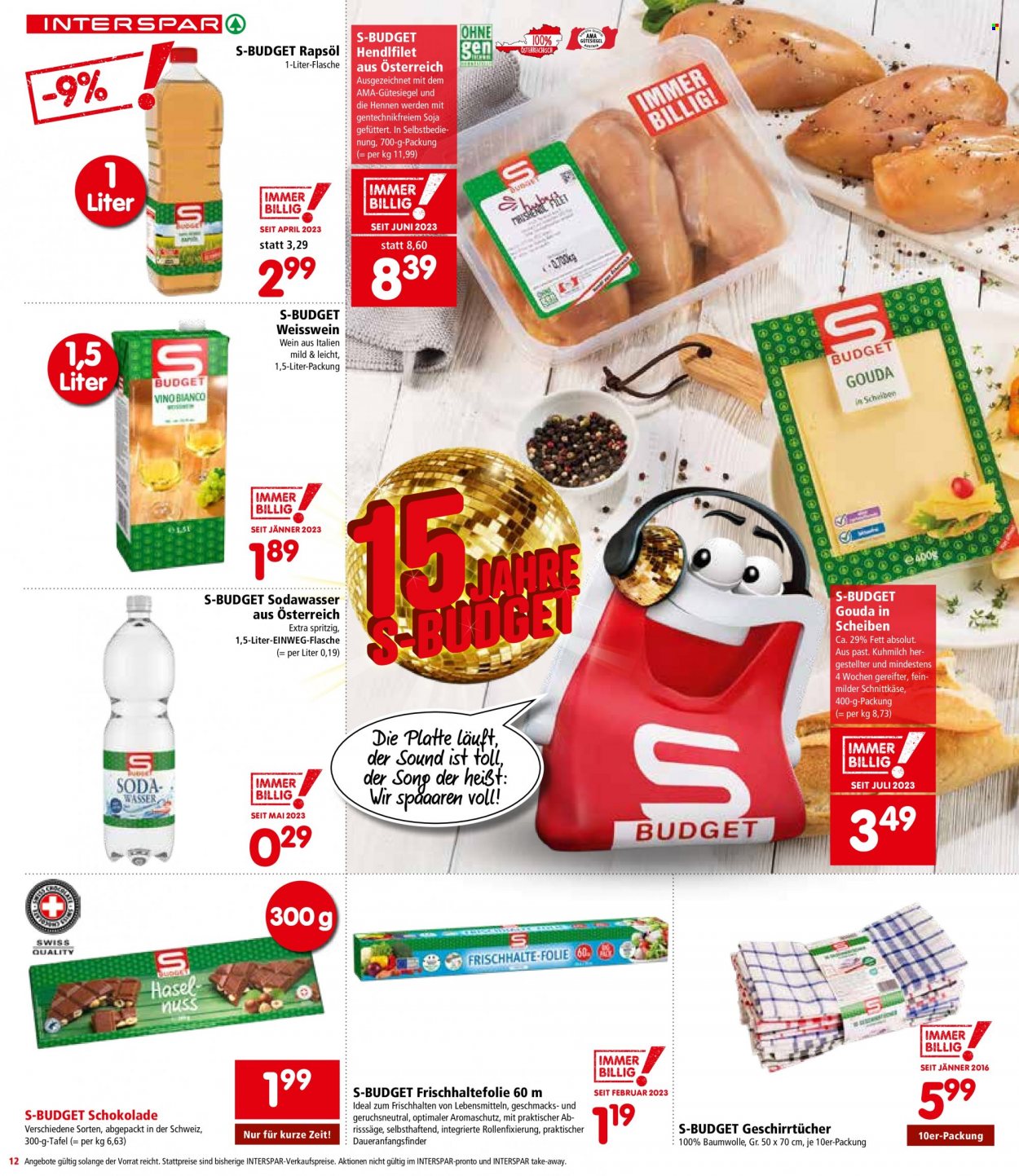 Angebote INTERSPAR - 3.8.2023 - 16.8.2023. Seite 12