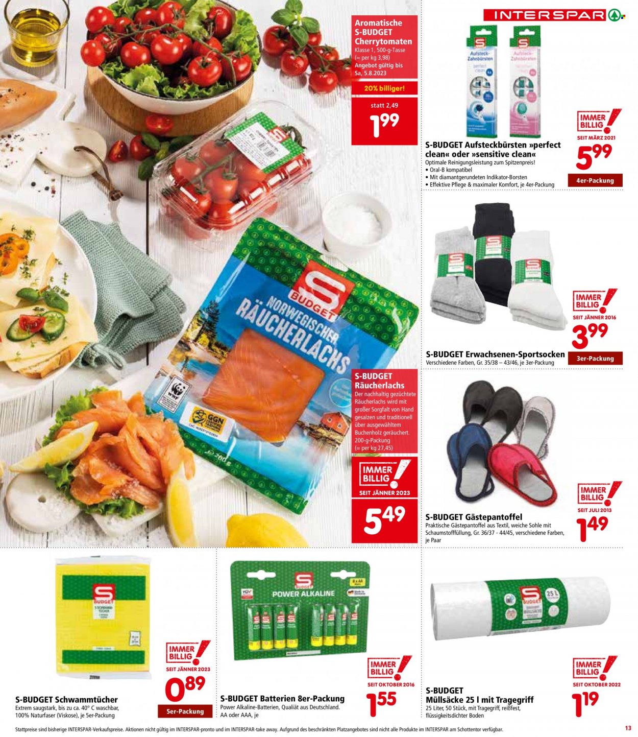 Angebote INTERSPAR - 3.8.2023 - 16.8.2023. Seite 13