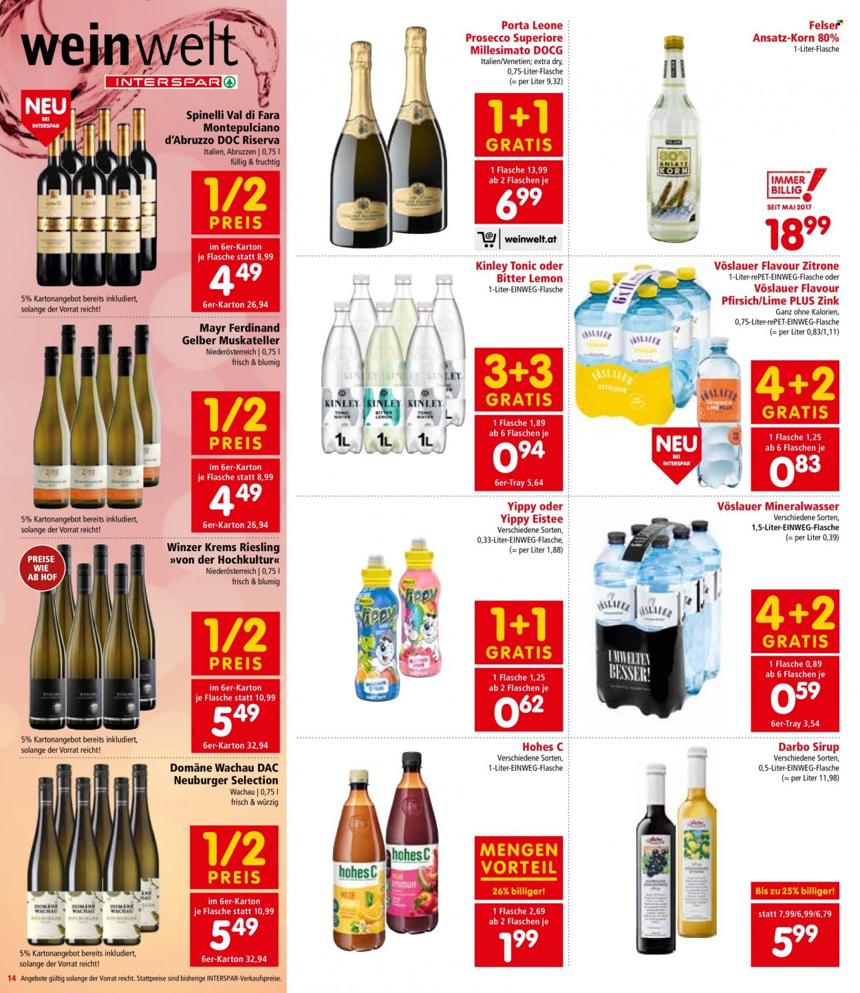 Angebote INTERSPAR - 3.8.2023 - 16.8.2023. Seite 14
