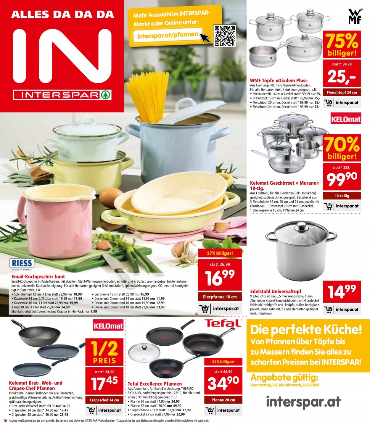 Angebote INTERSPAR - 3.8.2023 - 16.8.2023. Seite 16