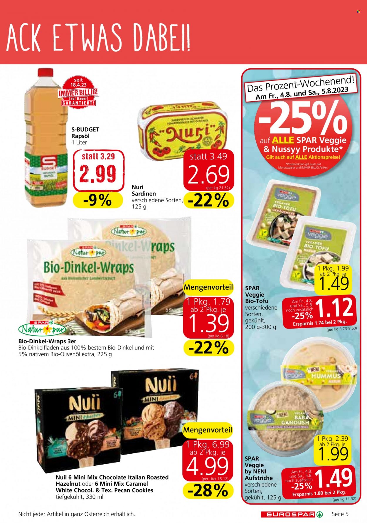 Angebote EUROSPAR - 3.8.2023 - 16.8.2023. Seite 5