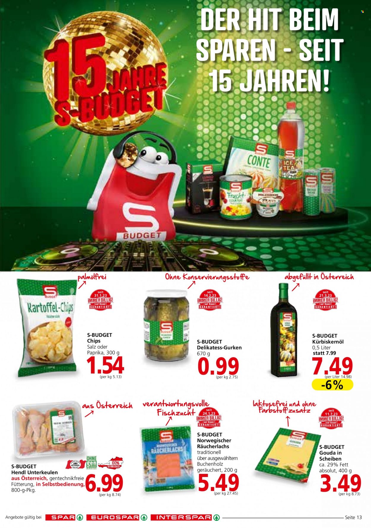 Angebote INTERSPAR - 3.8.2023 - 16.8.2023. Seite 13