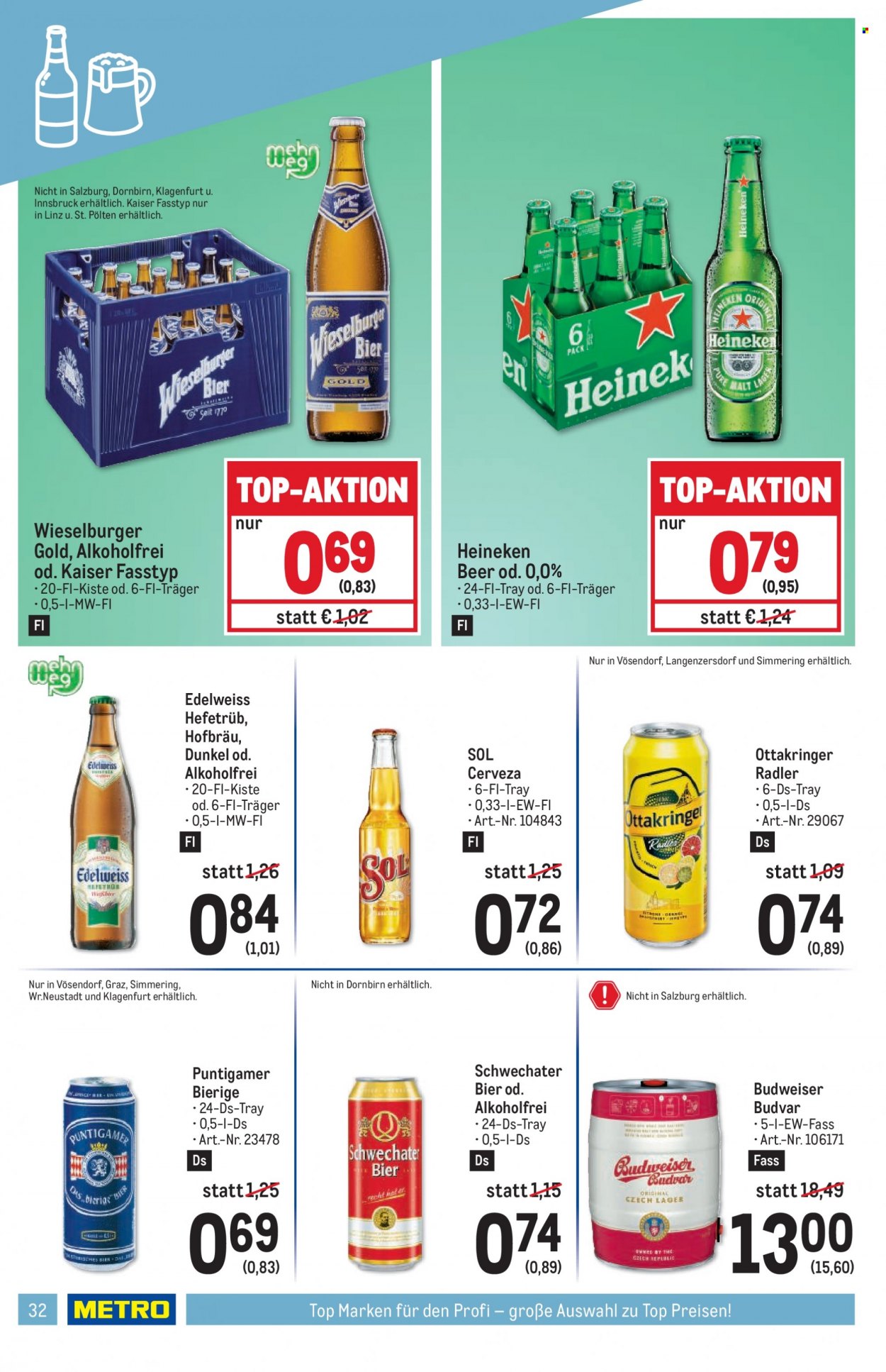 Angebote Metro - 10.8.2023 - 23.8.2023. Seite 32