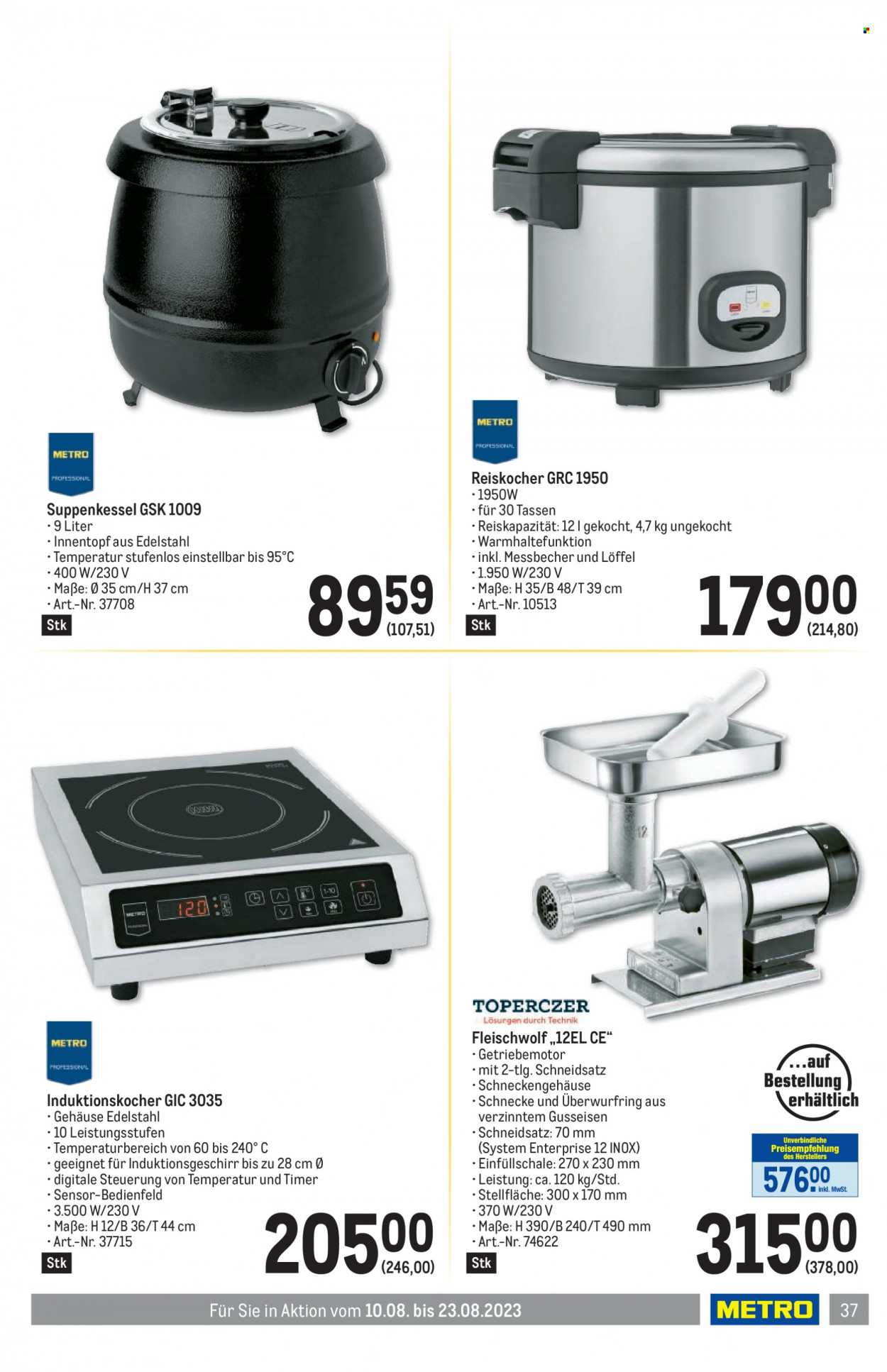 Angebote Metro - 10.8.2023 - 23.8.2023. Seite 37