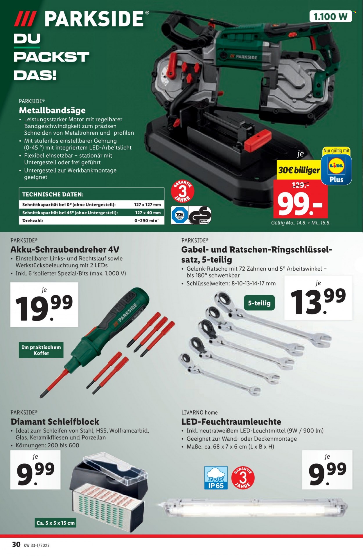Angebote Lidl - 10.8.2023 - 16.8.2023. Seite 30