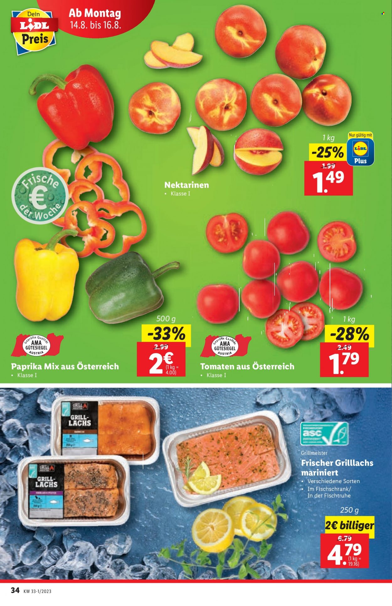 Angebote Lidl - 10.8.2023 - 16.8.2023. Seite 34