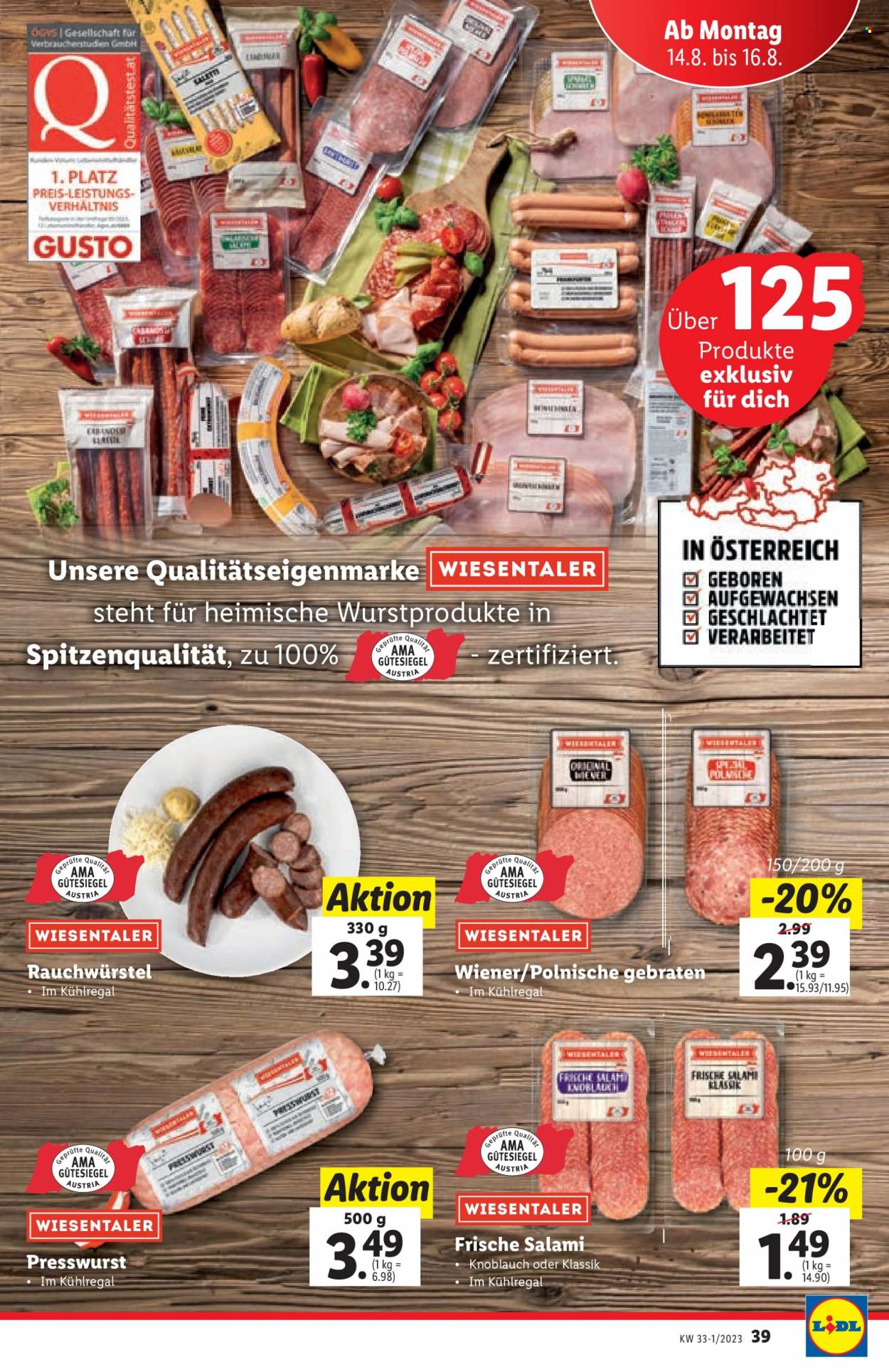 Angebote Lidl - 10.8.2023 - 16.8.2023. Seite 39
