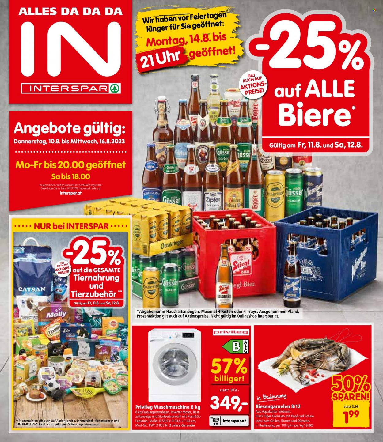 Angebote INTERSPAR - 10.8.2023 - 16.8.2023. Seite 1