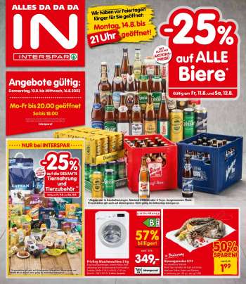 Angebote INTERSPAR - 10.8.2023 - 16.8.2023.
