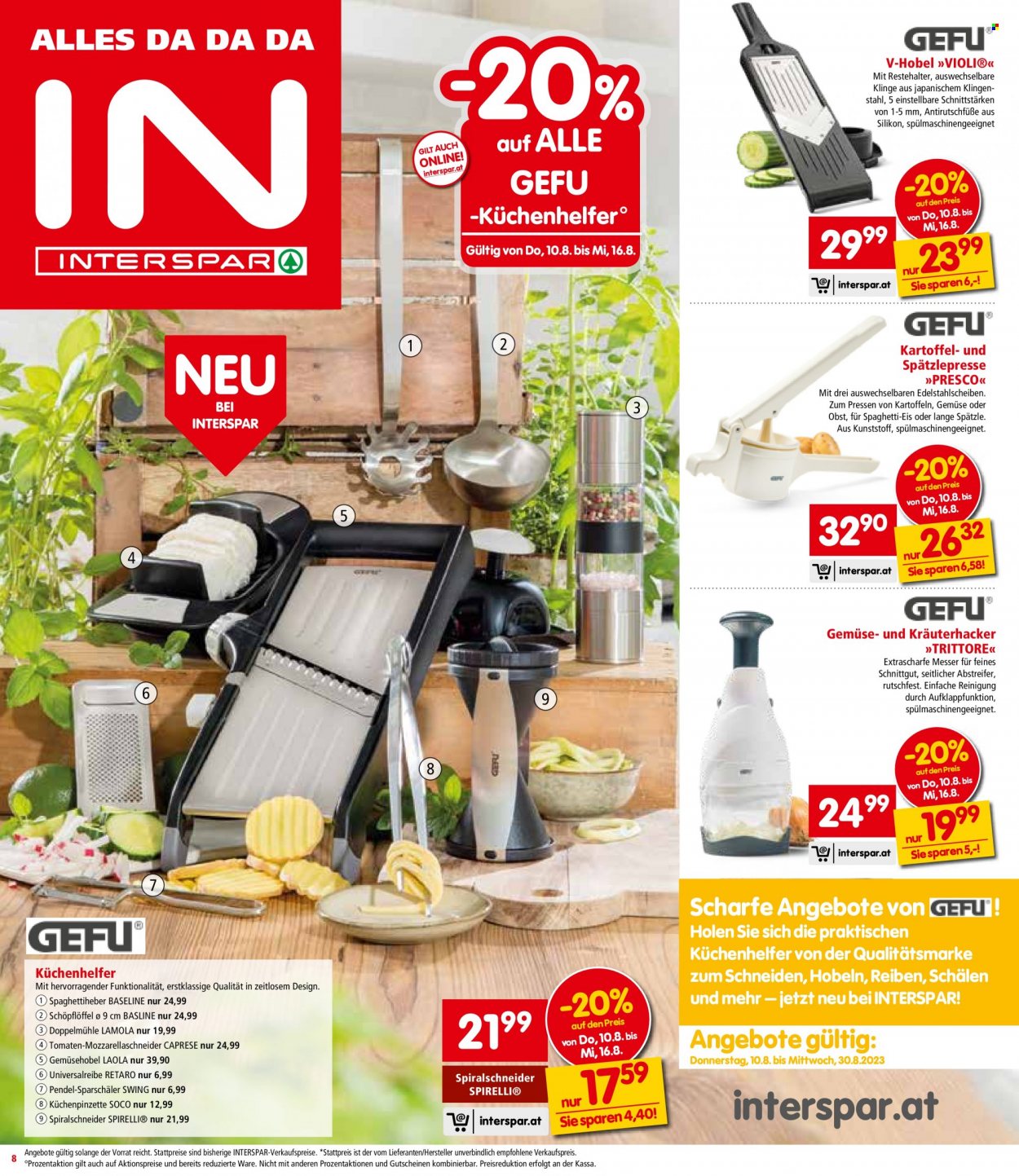 Angebote INTERSPAR - 10.8.2023 - 16.8.2023. Seite 8