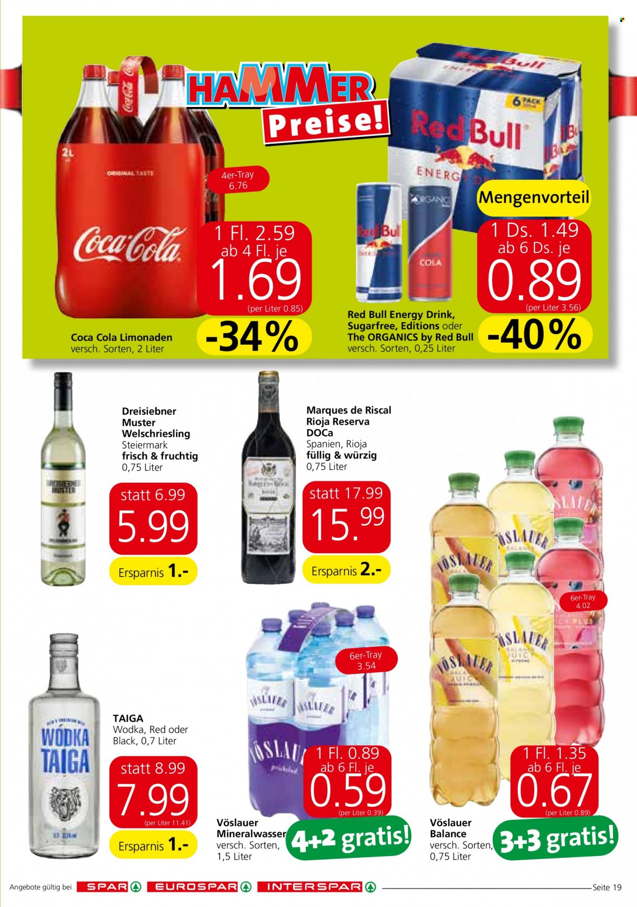 Angebote SPAR - 10.8.2023 - 16.8.2023. Seite 19