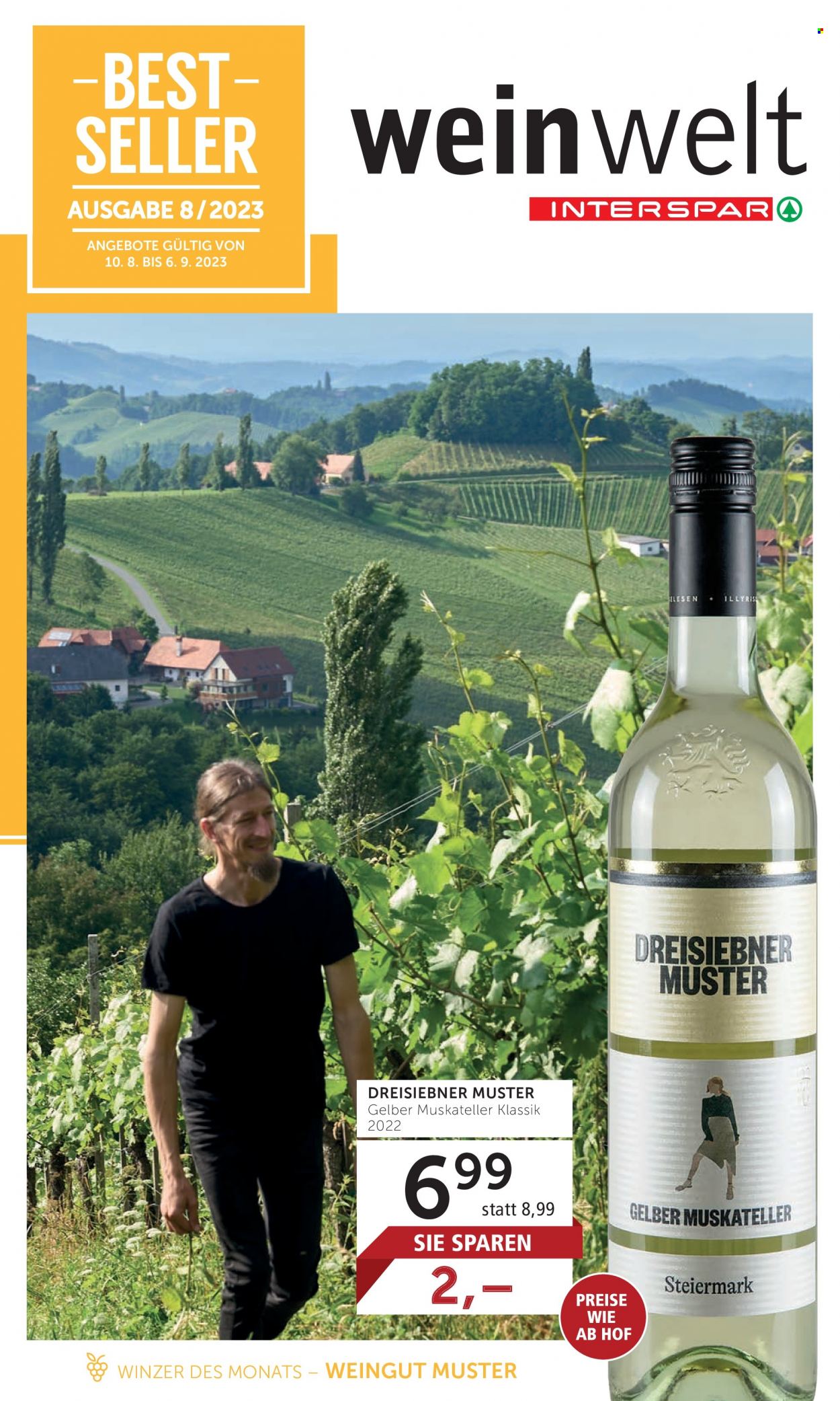 Angebote INTERSPAR - 10.8.2023 - 6.9.2023. Seite 1