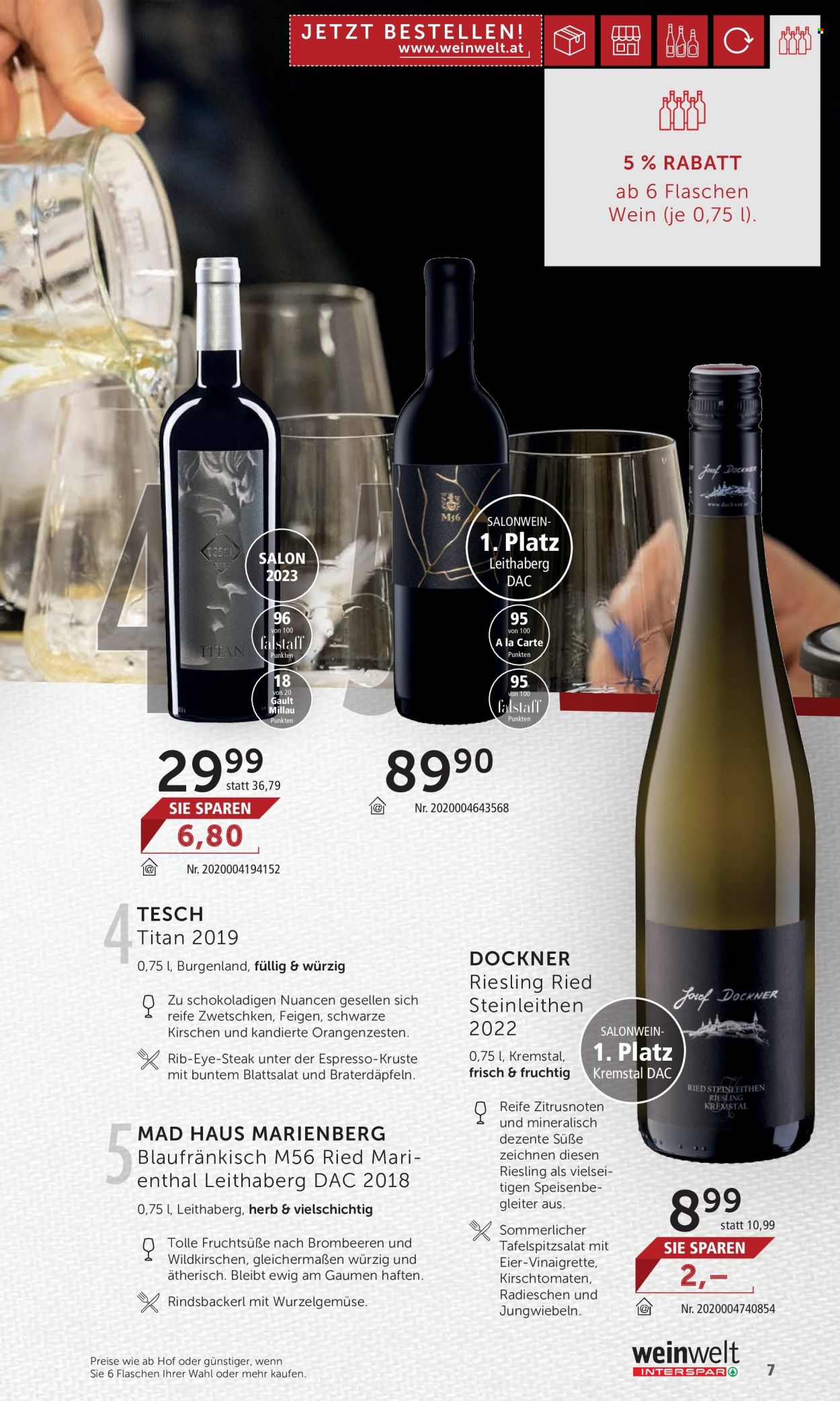 Angebote INTERSPAR - 10.8.2023 - 6.9.2023. Seite 7