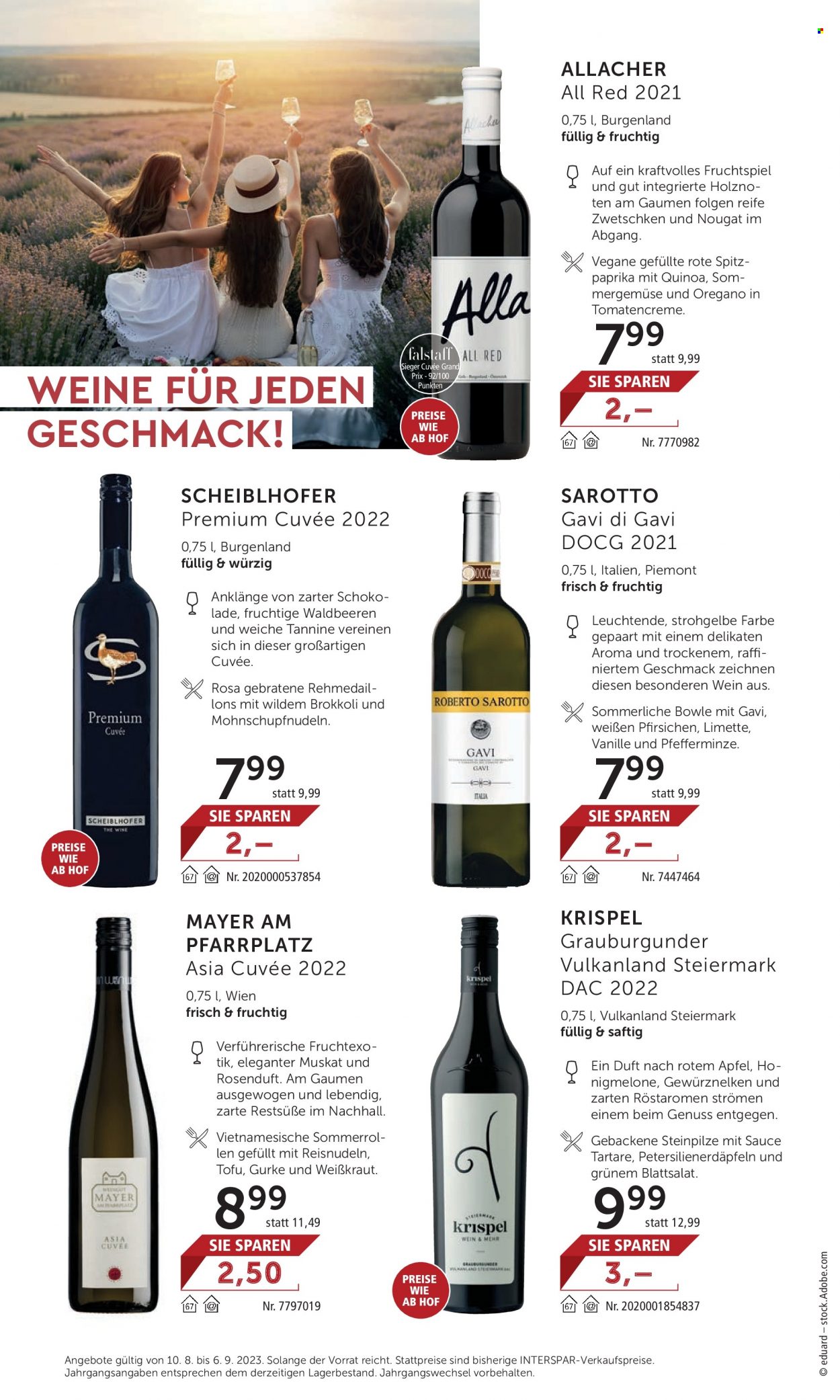 Angebote INTERSPAR - 10.8.2023 - 6.9.2023. Seite 8