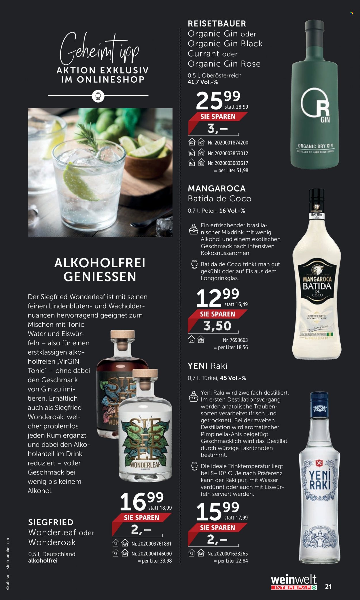 Angebote INTERSPAR - 10.8.2023 - 6.9.2023. Seite 21
